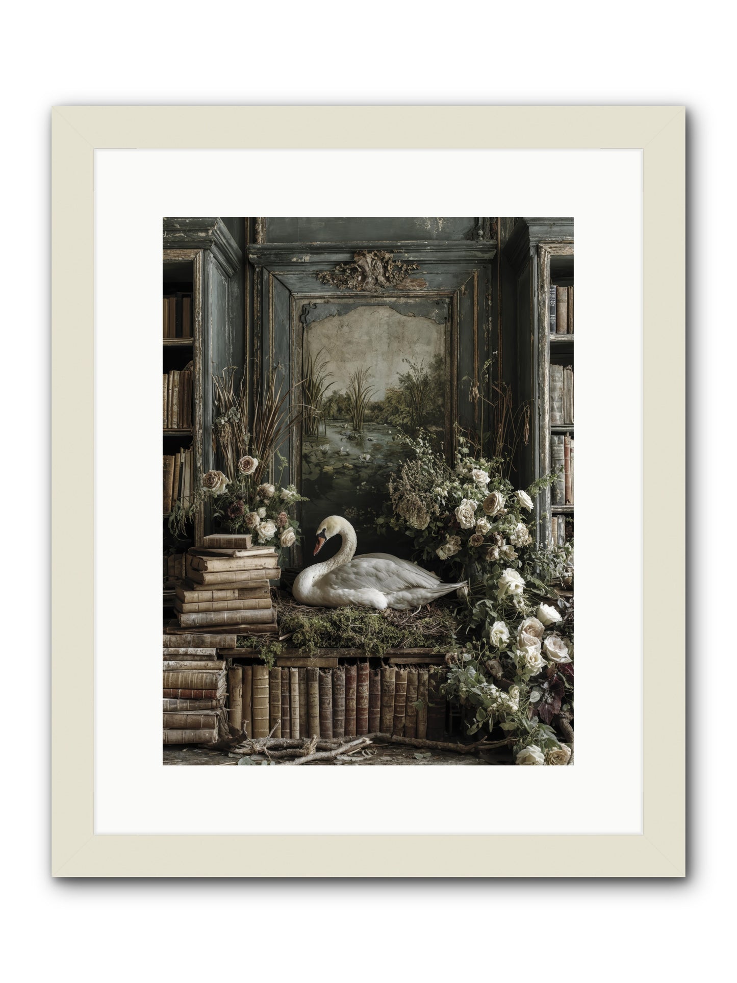 Time borrowed beauty -- Framed Print - White 12x16