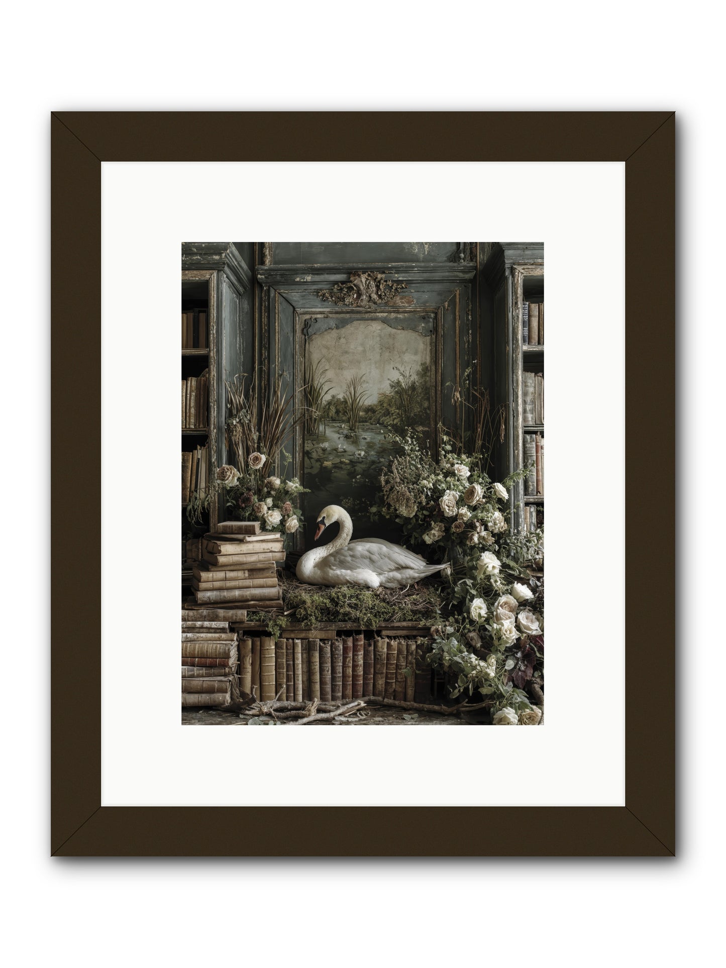 Time borrowed beauty -- Framed Print - Black 9x12
