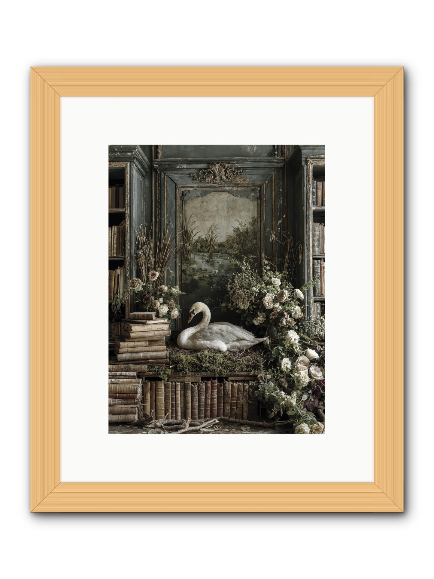 Time borrowed beauty -- Framed Print - Natural 9x12