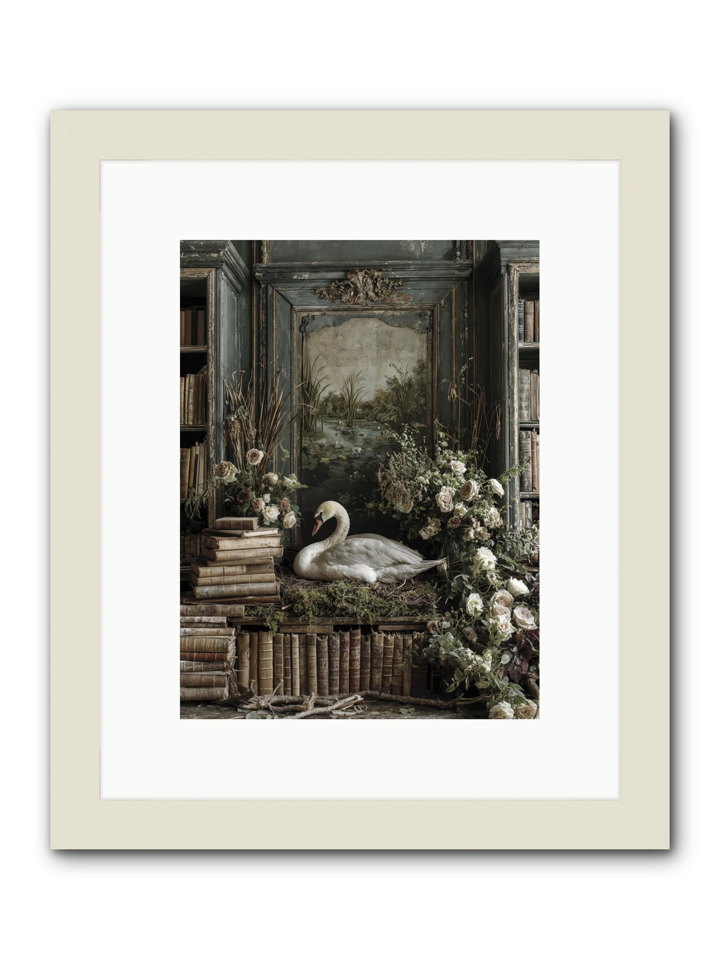Time borrowed beauty -- Framed Print - White 9x12