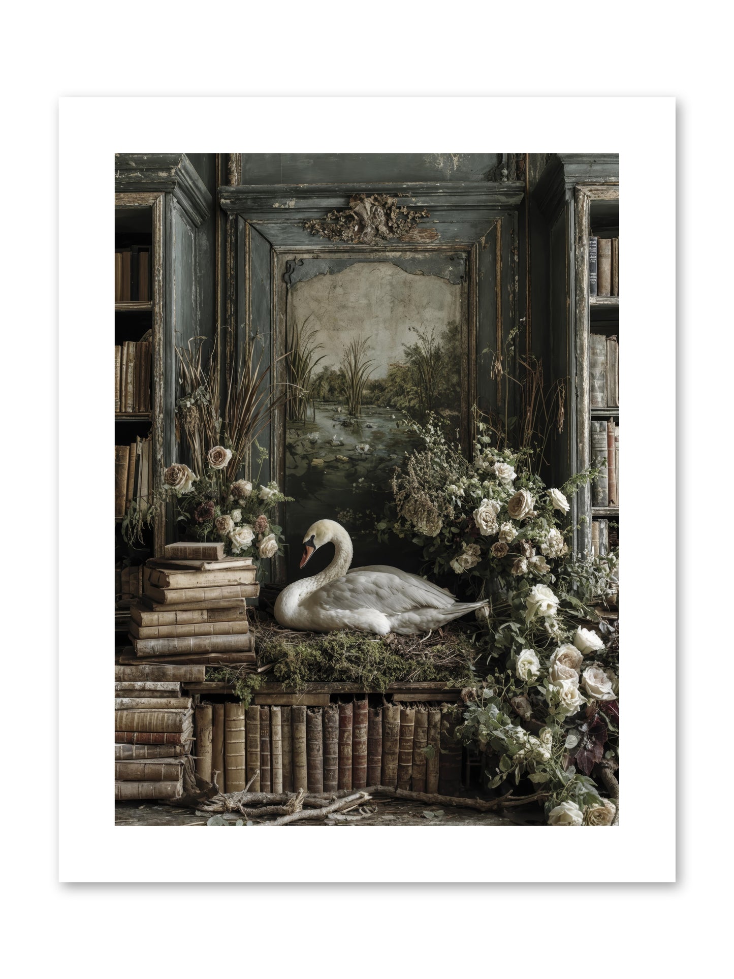 Time borrowed beauty -- Loose Canvas Print 9x12
