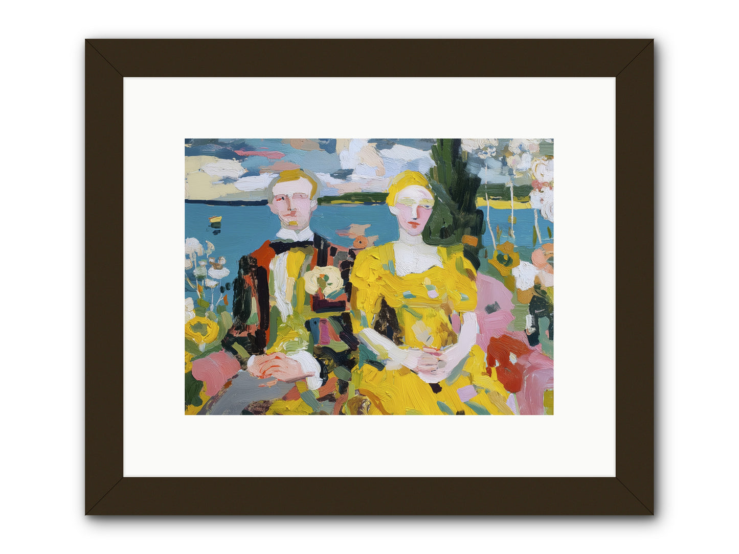 Timeless Together -- Framed Print - Black 12x9