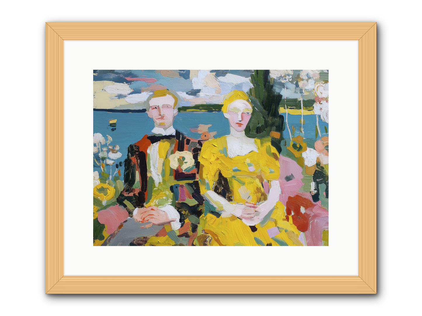 Timeless Together -- Framed Print - Natural 16x12