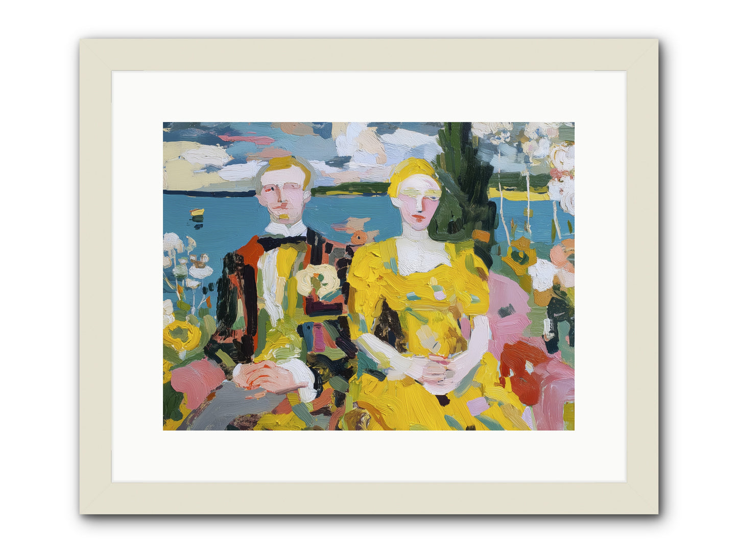 Timeless Together -- Framed Print - White 16x12