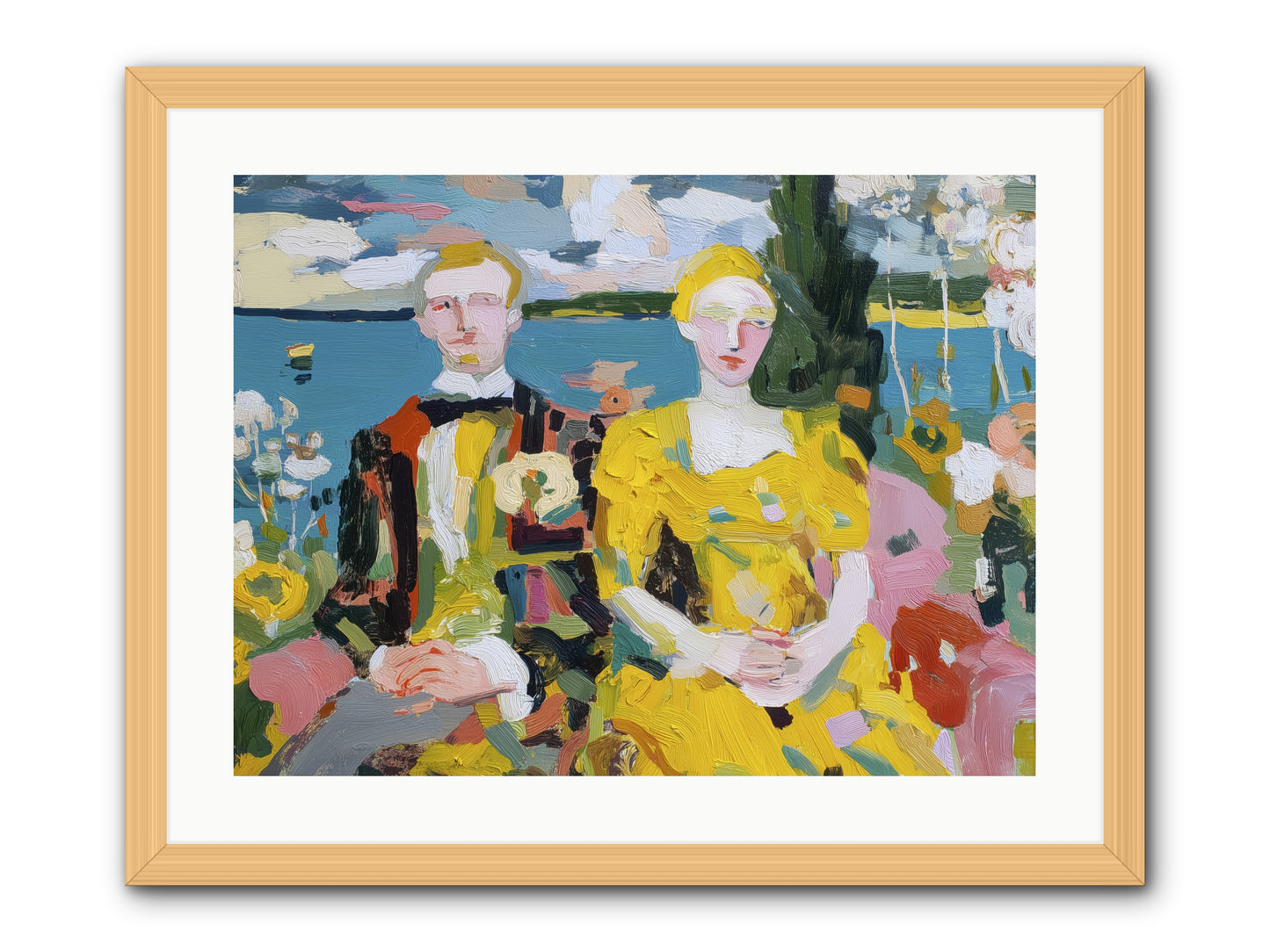 Timeless Together -- Framed Print - Natural 24x18