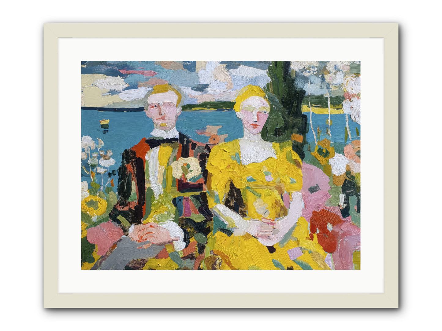 Timeless Together -- Framed Print - White 24x18
