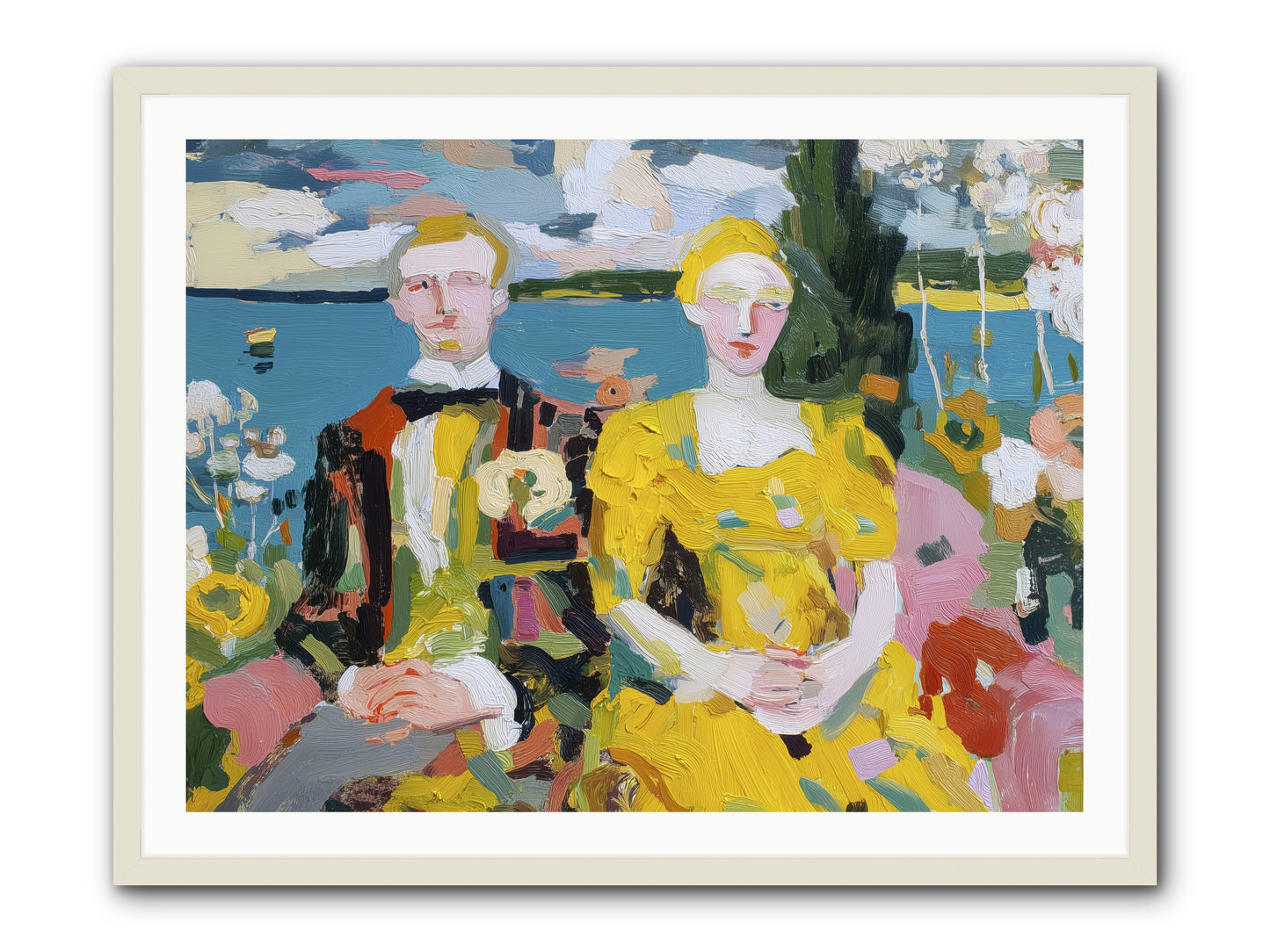 Timeless Together -- Framed Print - White 40x30