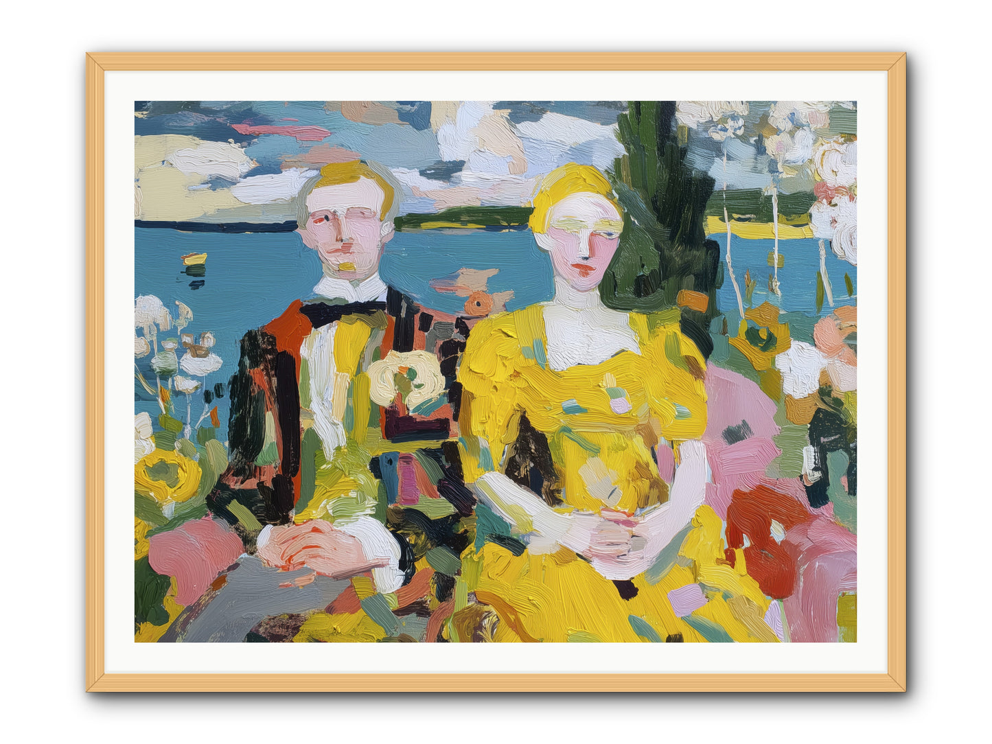 Timeless Together -- Framed Print - Natural 48x36