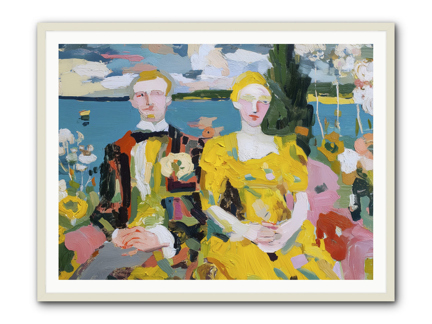 Timeless Together -- Framed Print - White 48x36