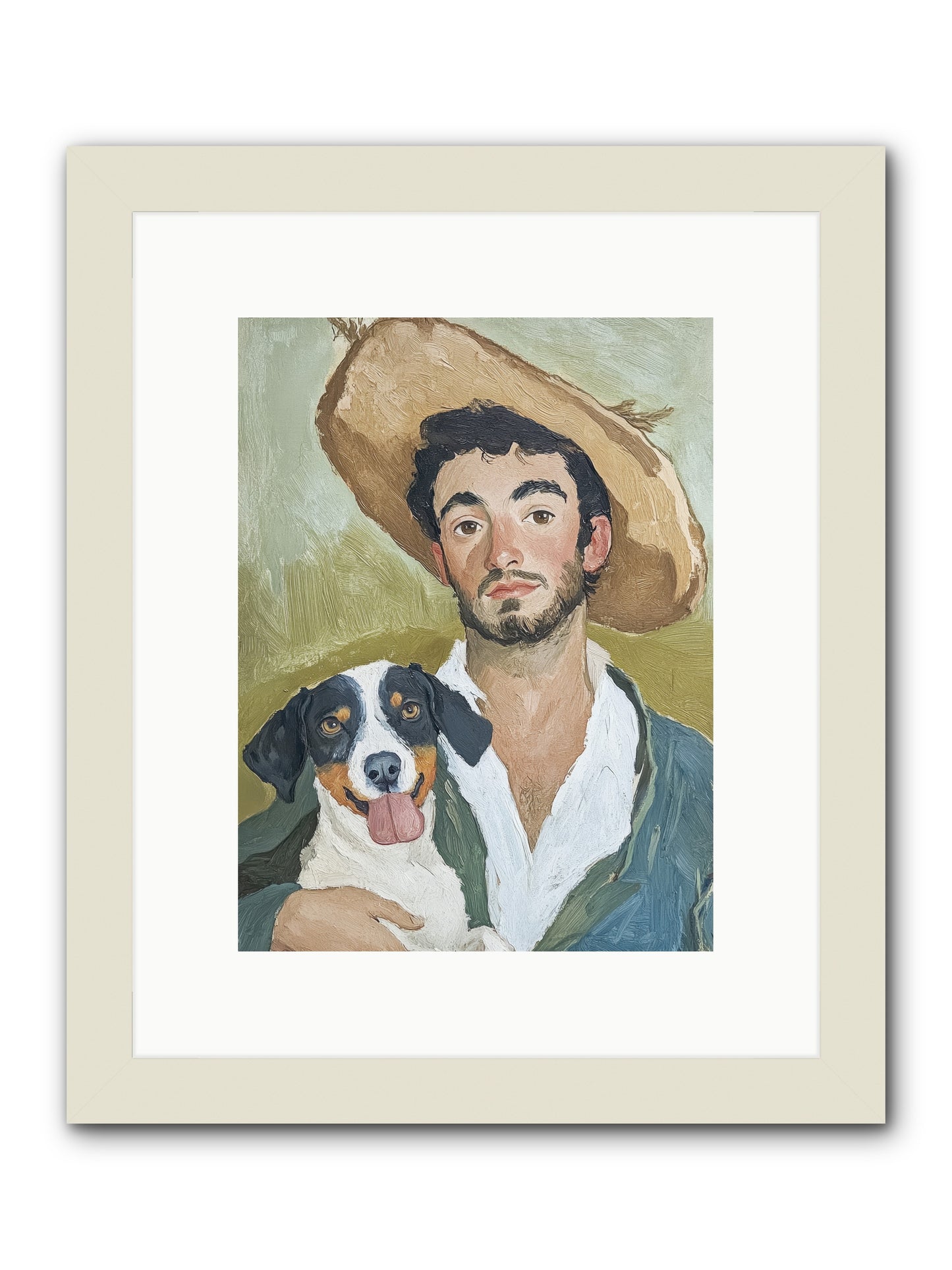 Top of My Heart -- Framed Print - White 9x12