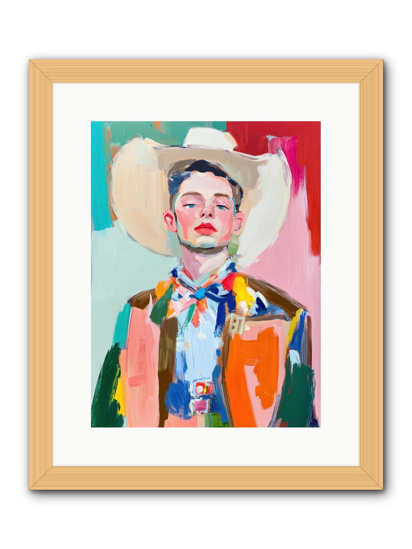 Tornado Jackson -- Framed Print - Natural 12x16