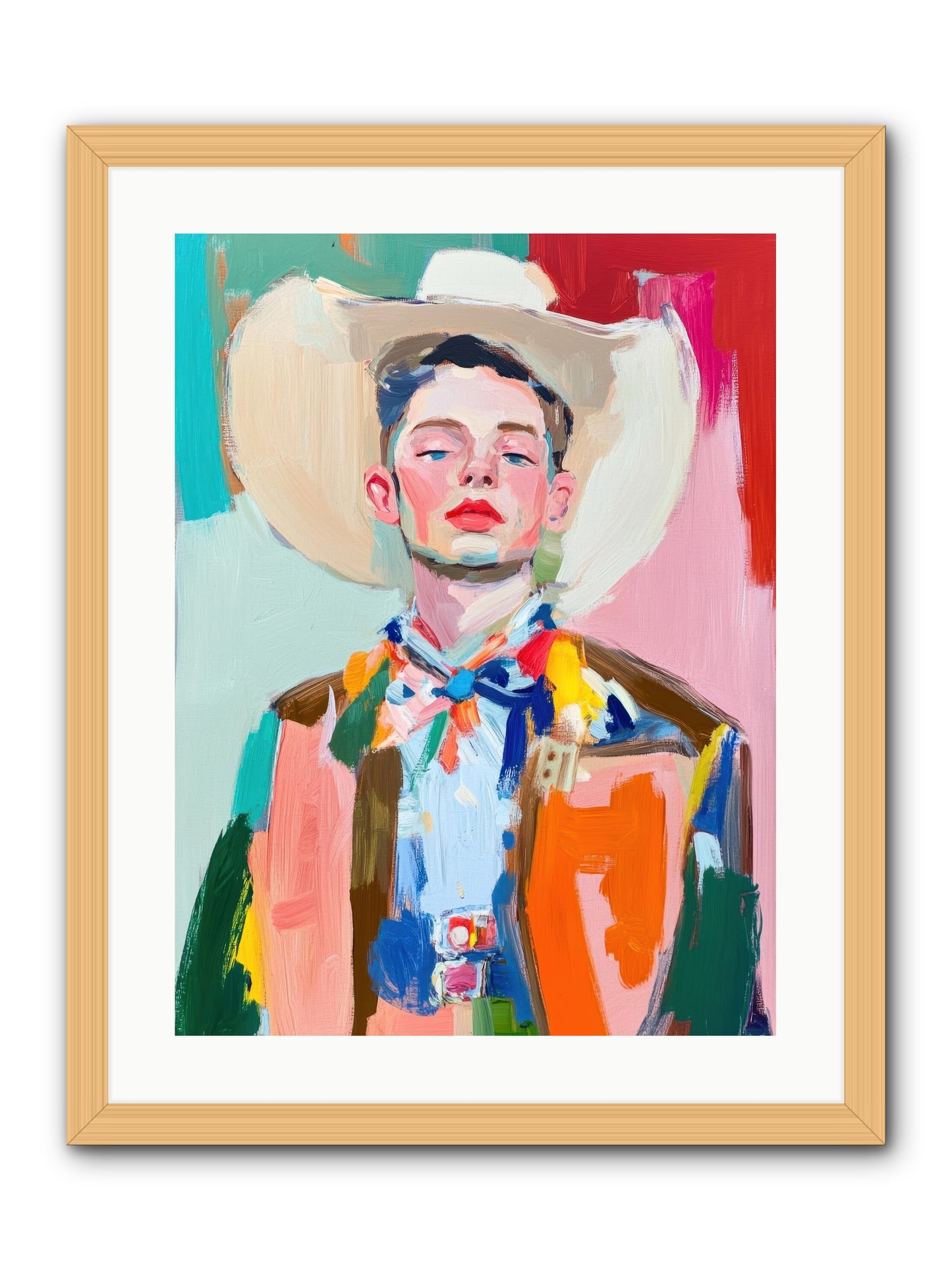 Tornado Jackson -- Framed Print - Natural 18x24