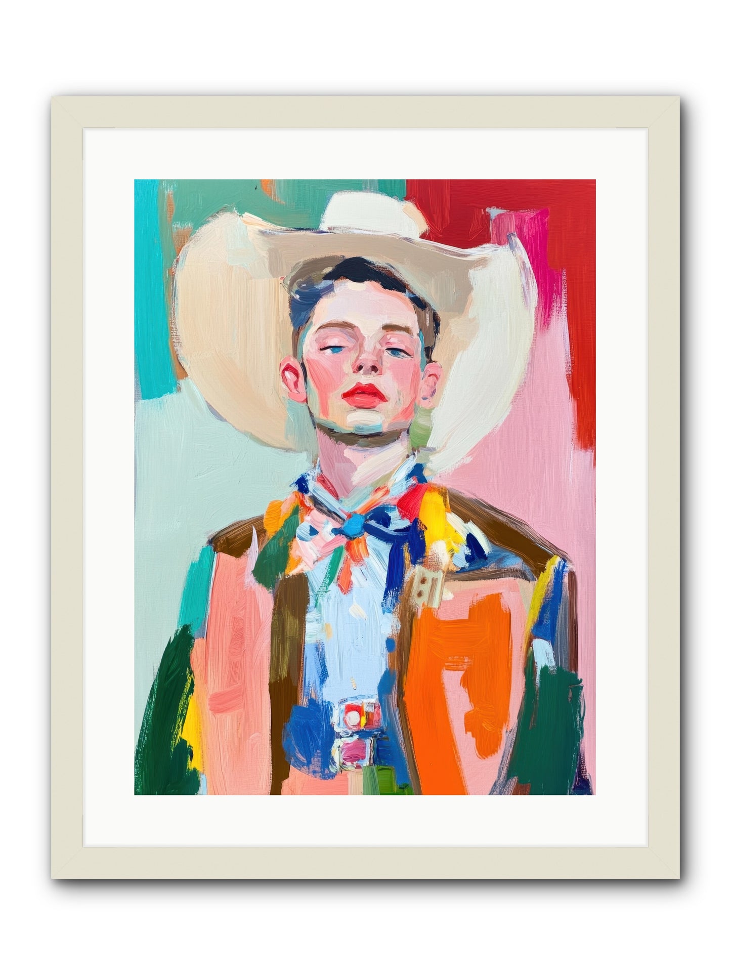 Tornado Jackson -- Framed Print - White 18x24
