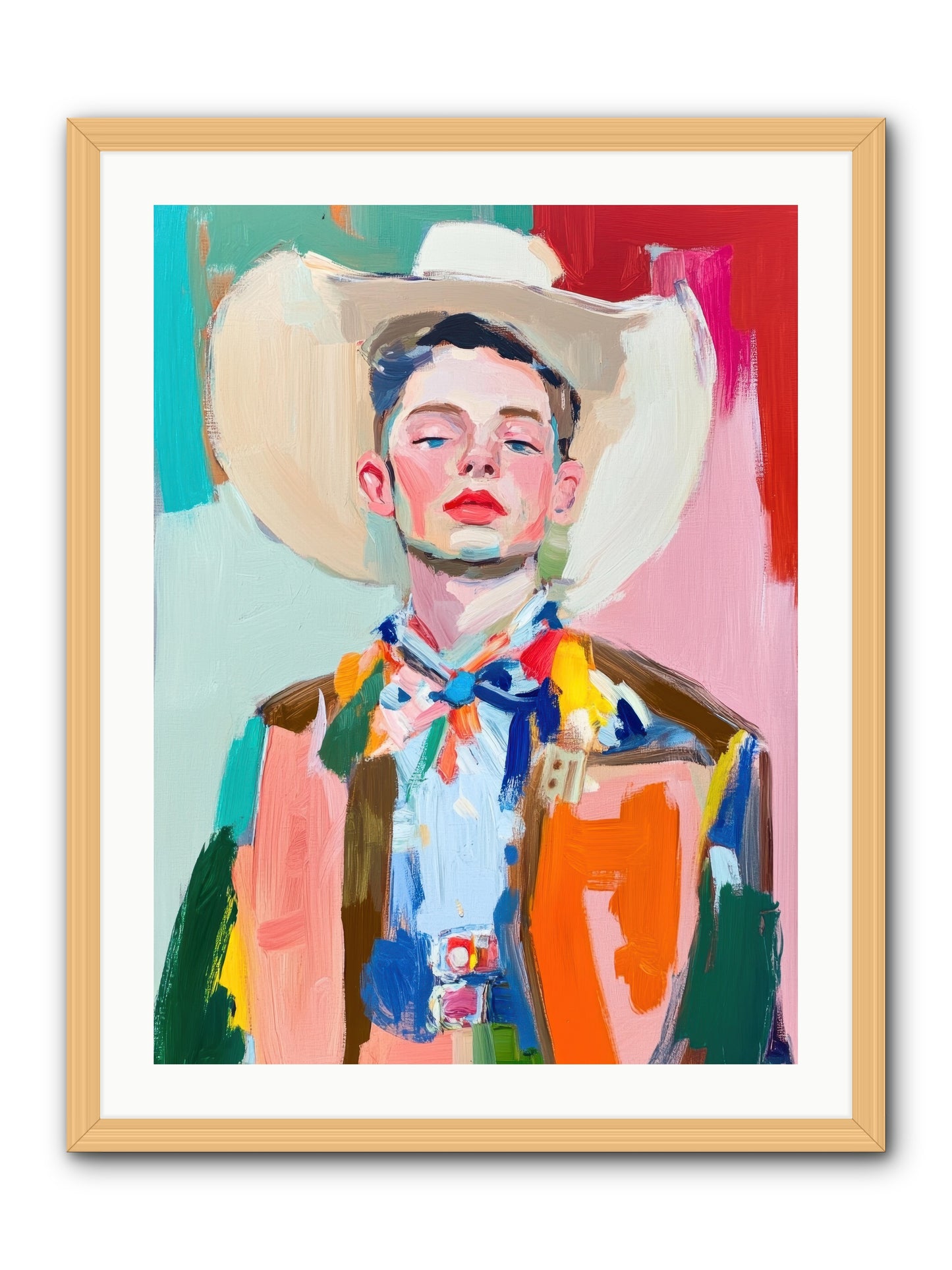 Tornado Jackson -- Framed Print - Natural 24x32