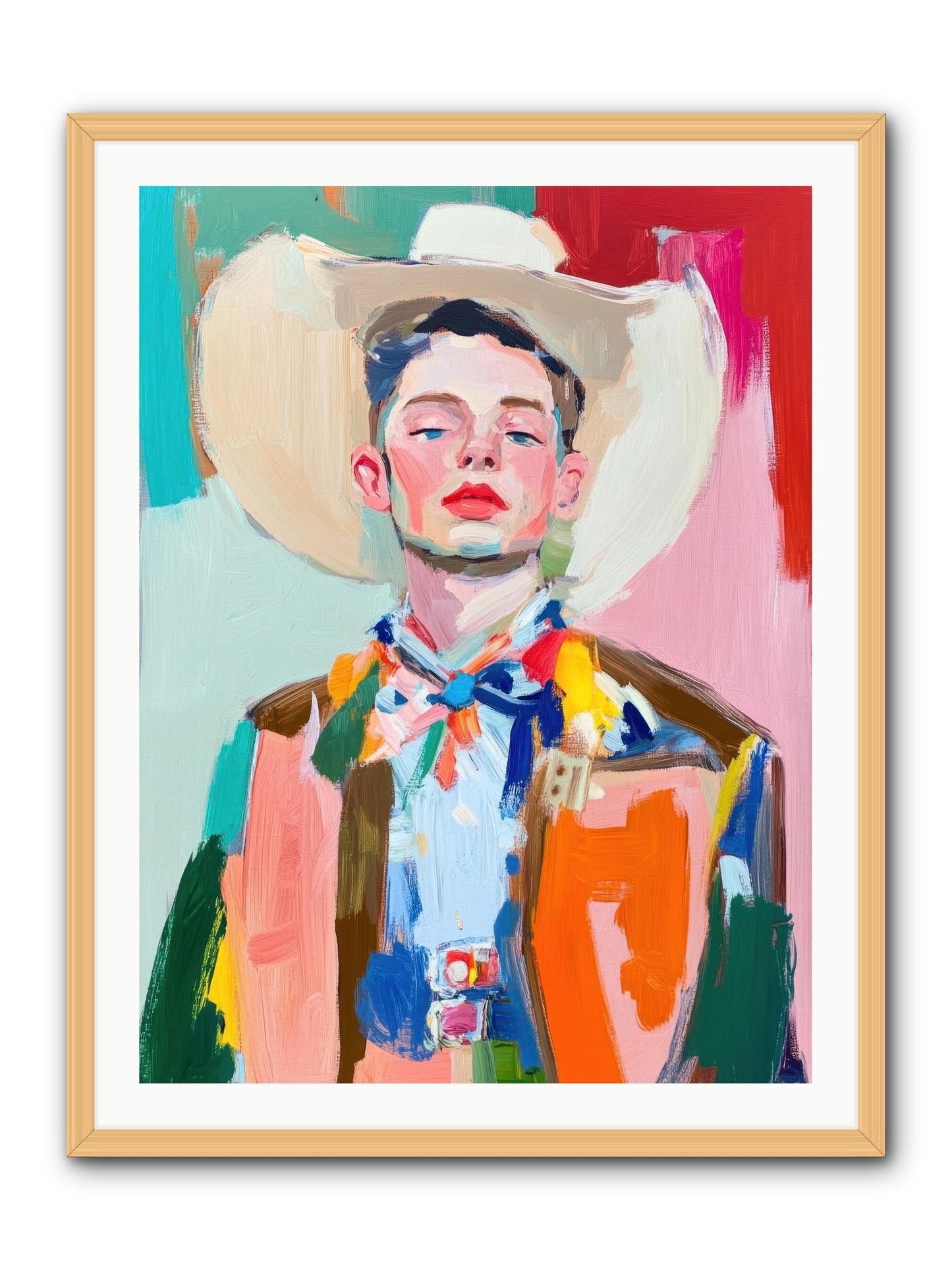 Tornado Jackson -- Framed Print - Natural 30x40