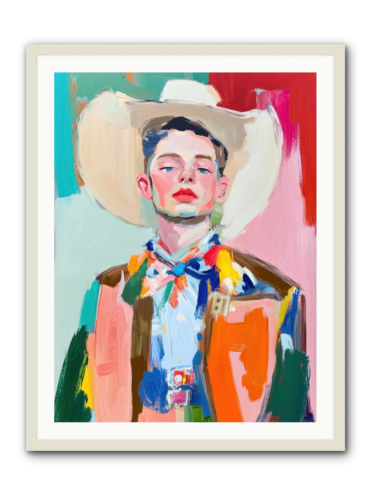 Tornado Jackson -- Framed Print - White 30x40