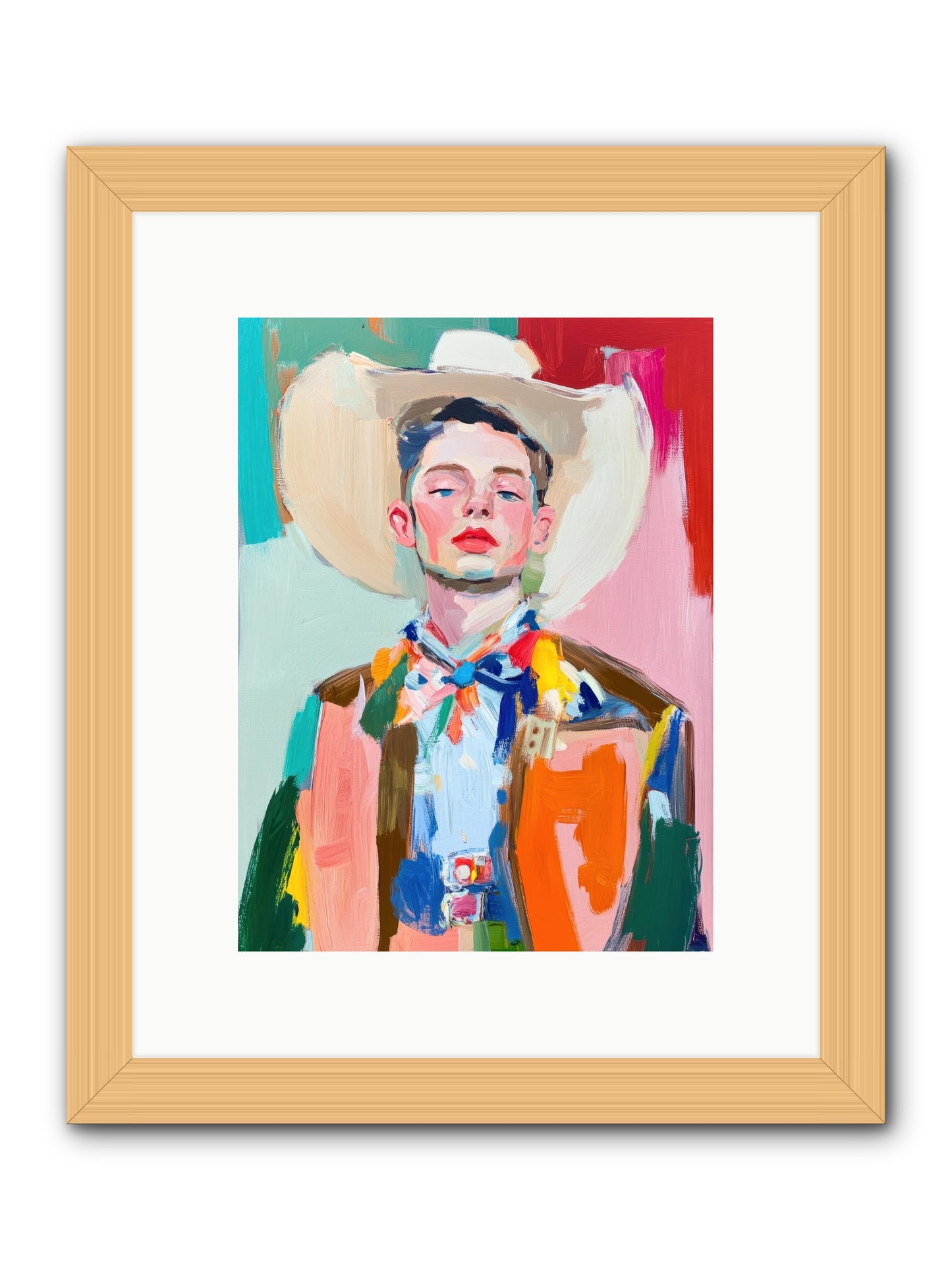 Tornado Jackson -- Framed Print - Natural 9x12