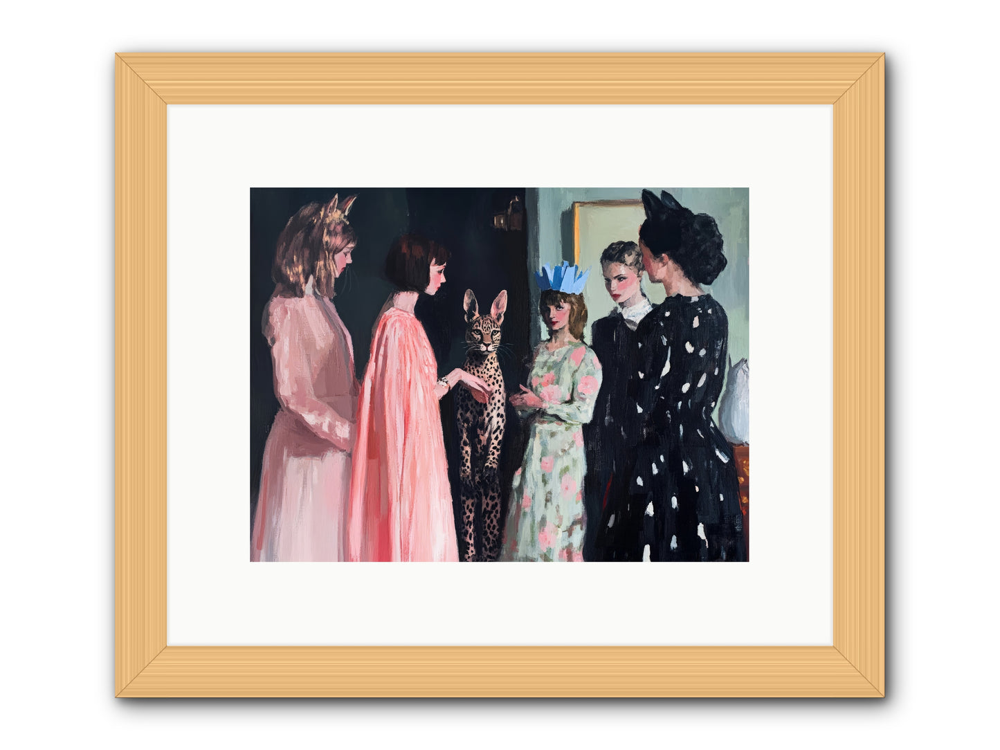 Traces in LightRez2 -- Framed Print - Natural 12x9