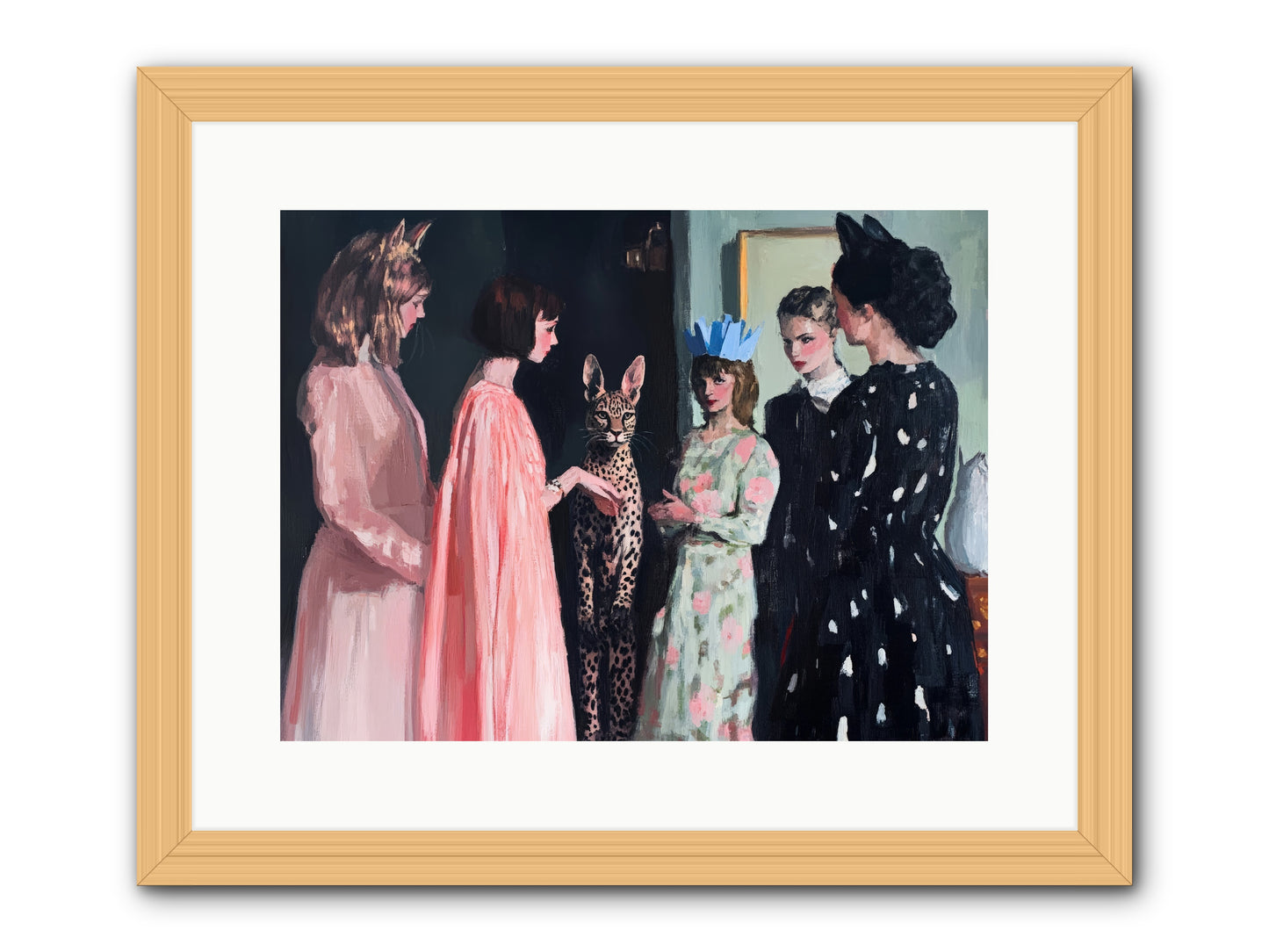 Traces in LightRez2 -- Framed Print - Natural 16x12