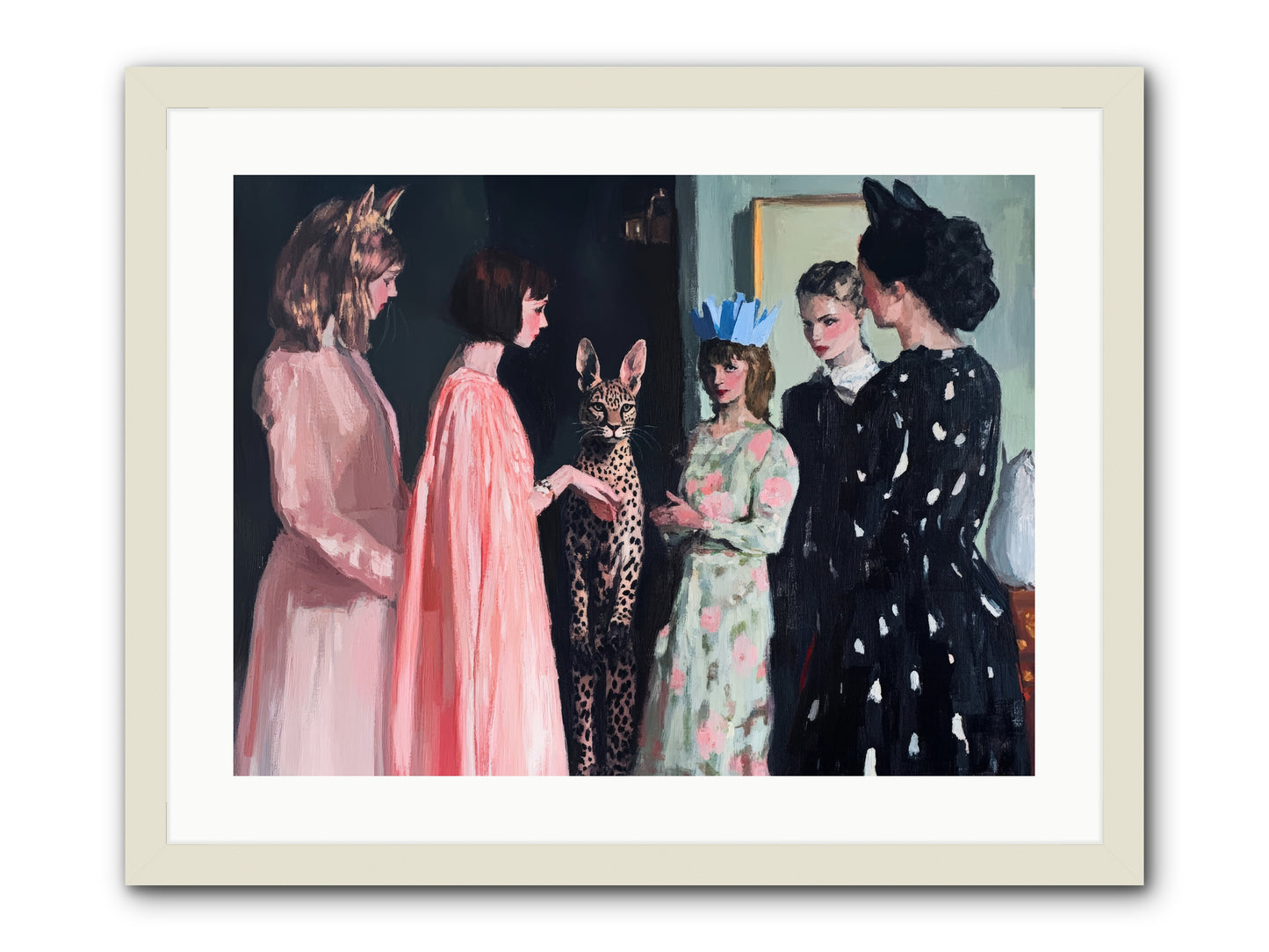 Traces in LightRez2 -- Framed Print - White 24x18