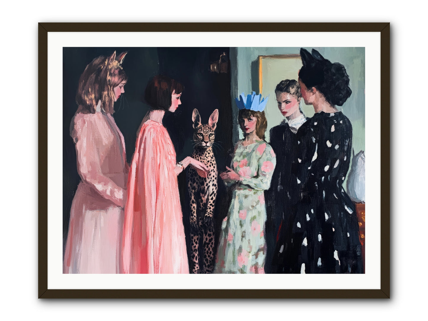 Traces in LightRez2 -- Framed Print - Black 40x30