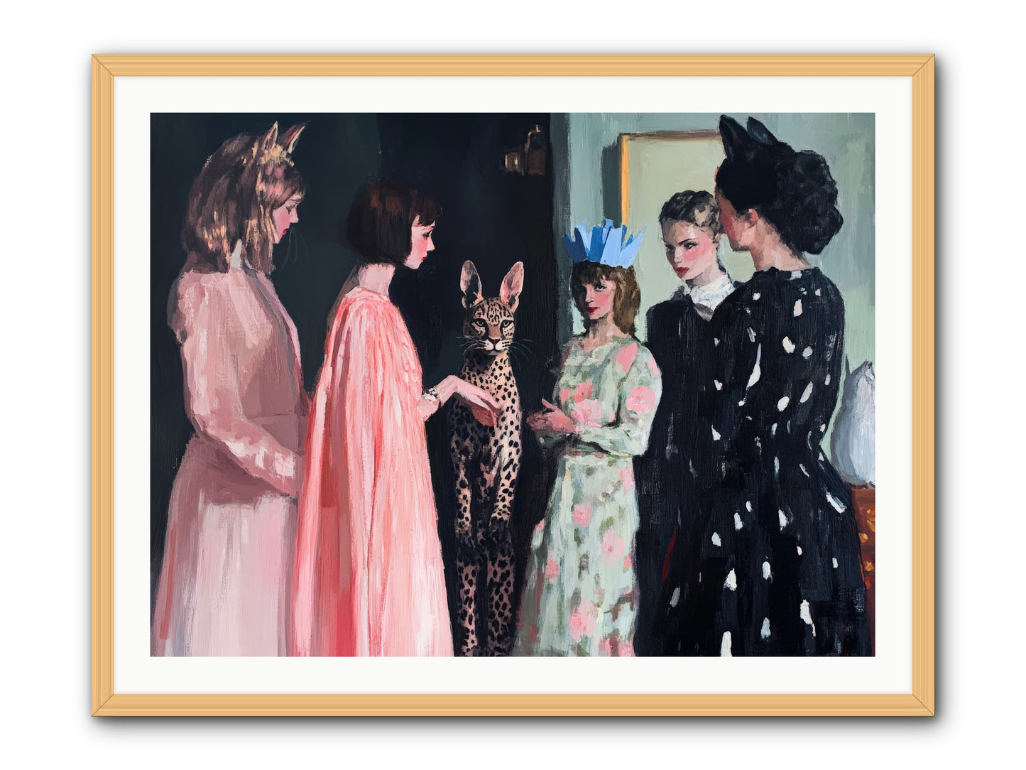 Traces in LightRez2 -- Framed Print - Natural 40x30