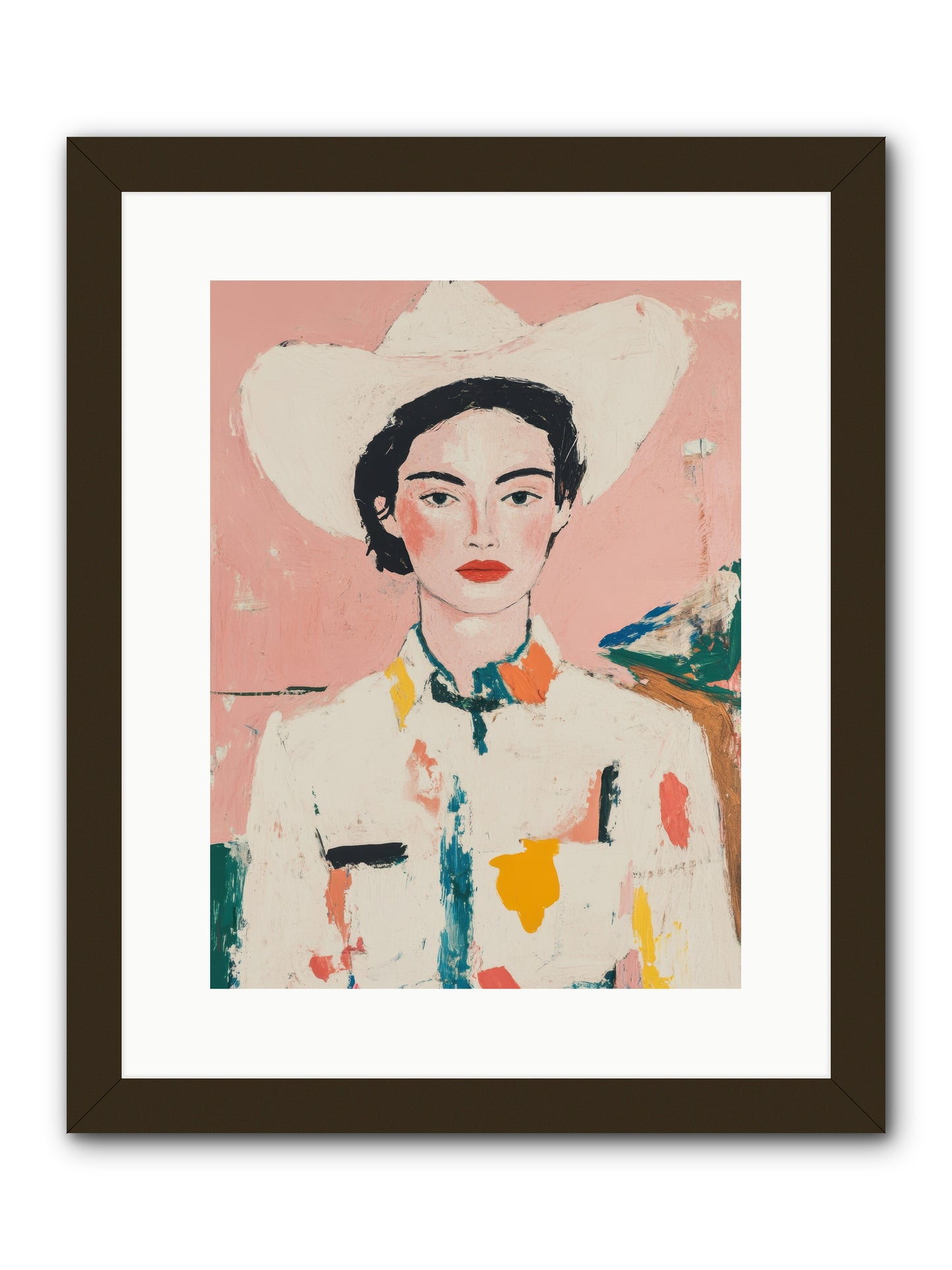 Trail Boss -- Framed Print - Black 12x16