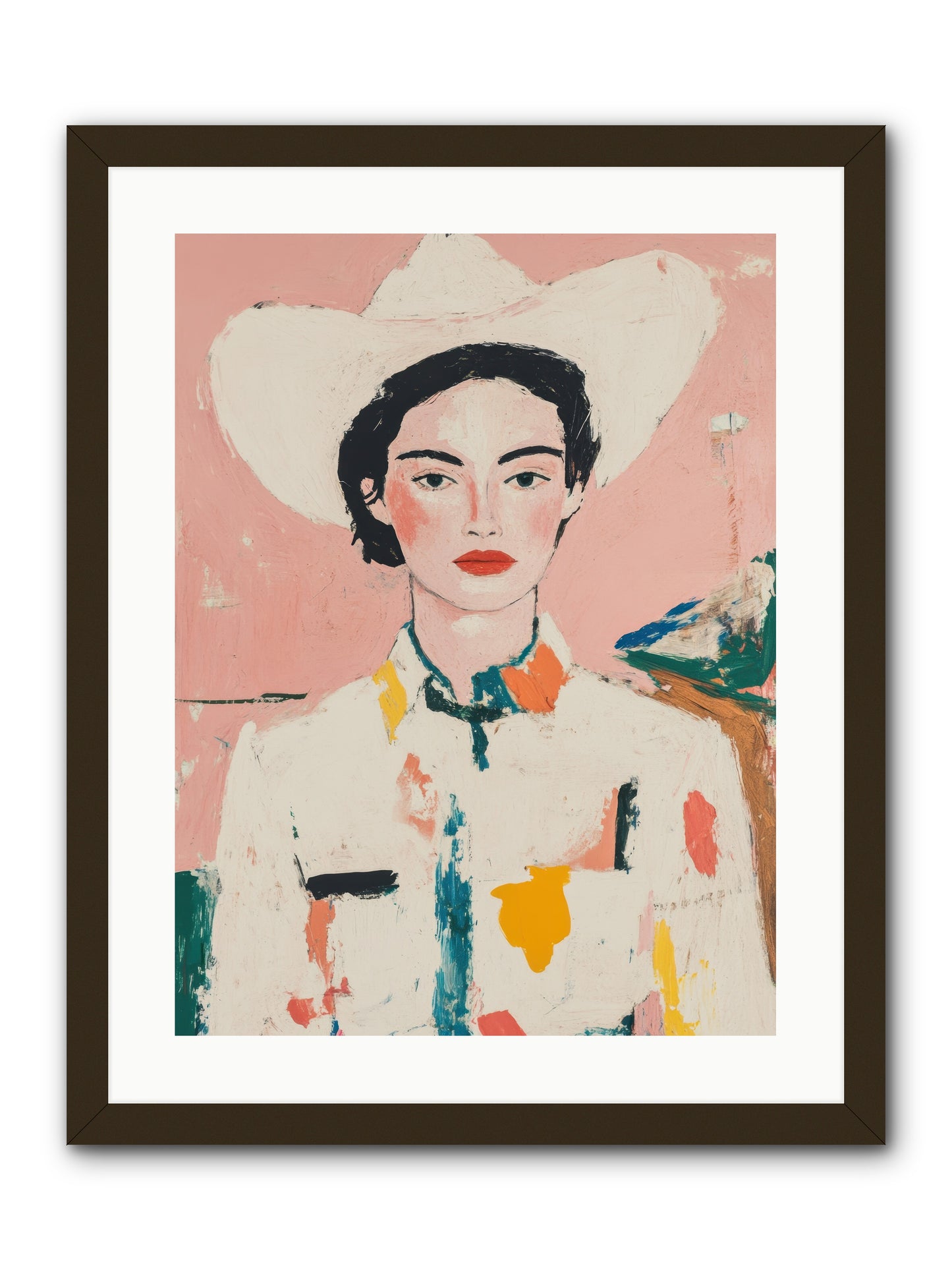 Trail Boss -- Framed Print - Black 18x24