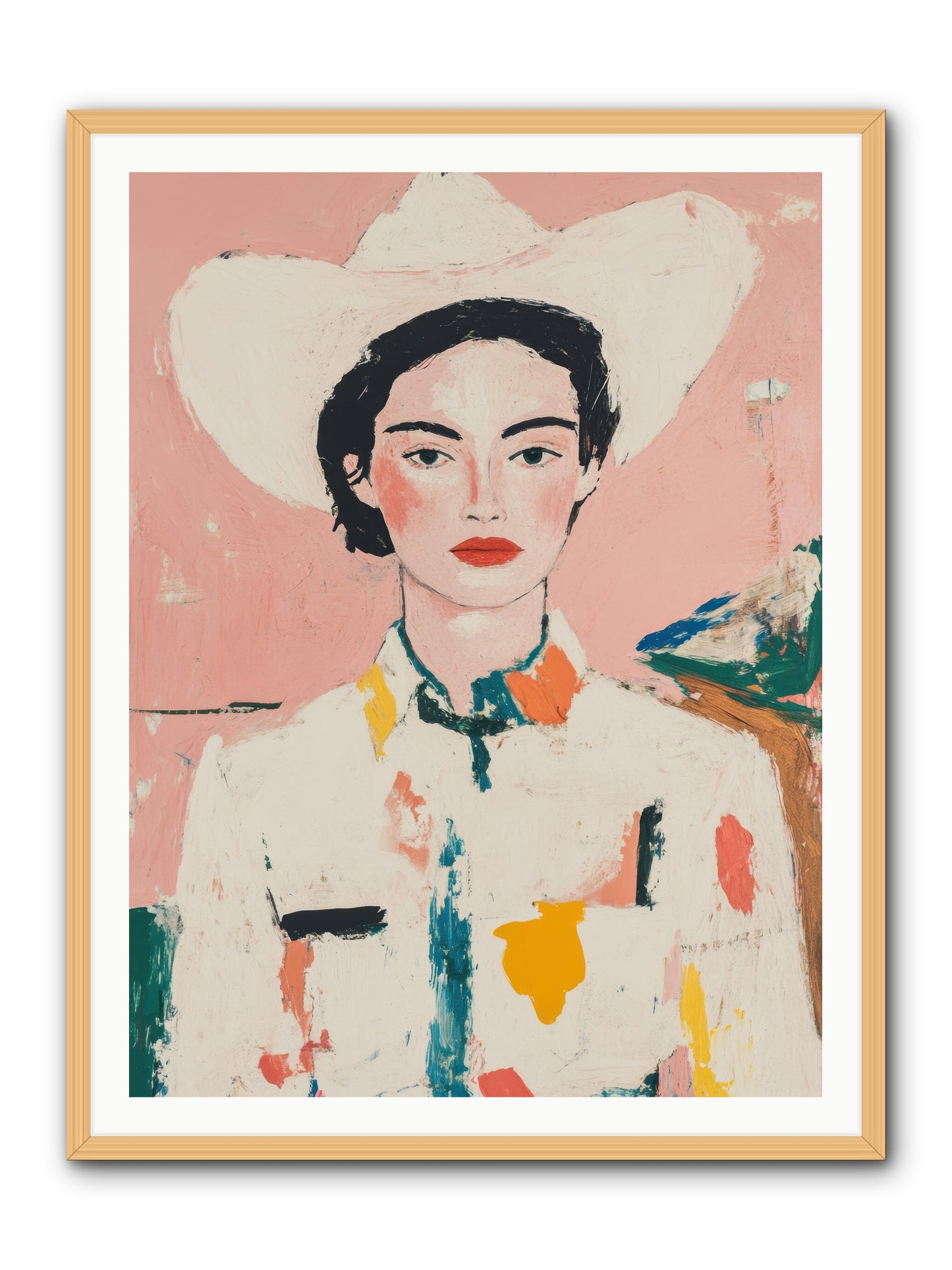 Trail Boss -- Framed Print - Natural 36x48