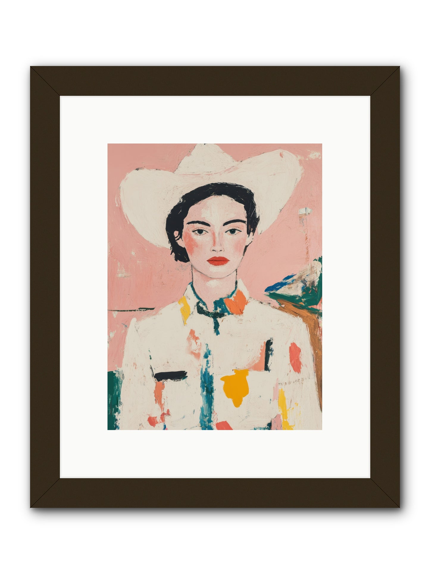 Trail Boss -- Framed Print - Black 9x12
