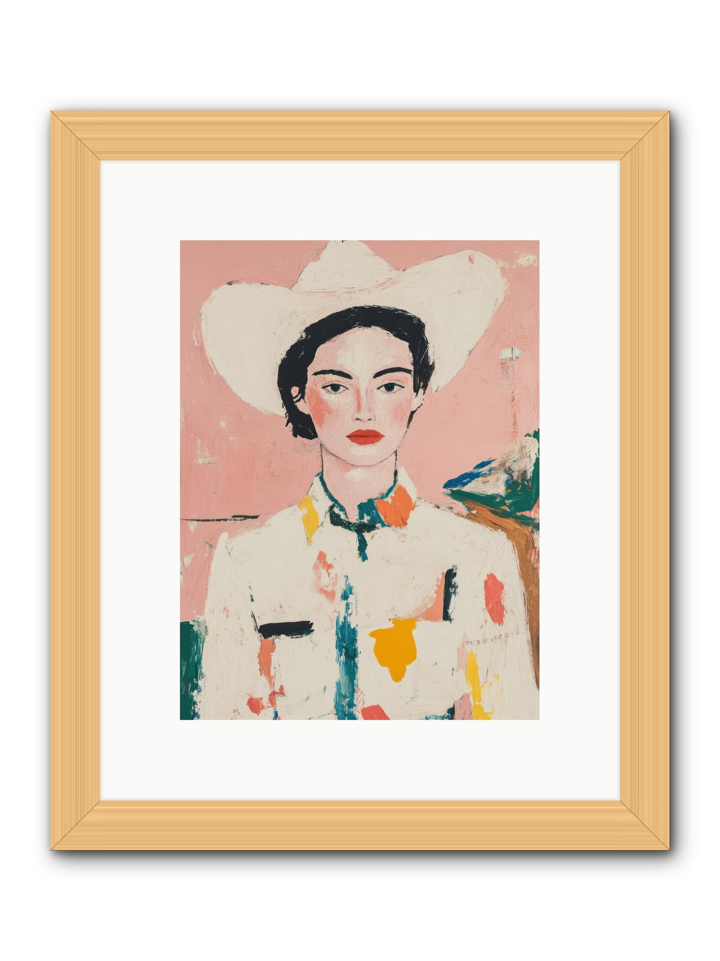 Trail Boss -- Framed Print - Natural 9x12