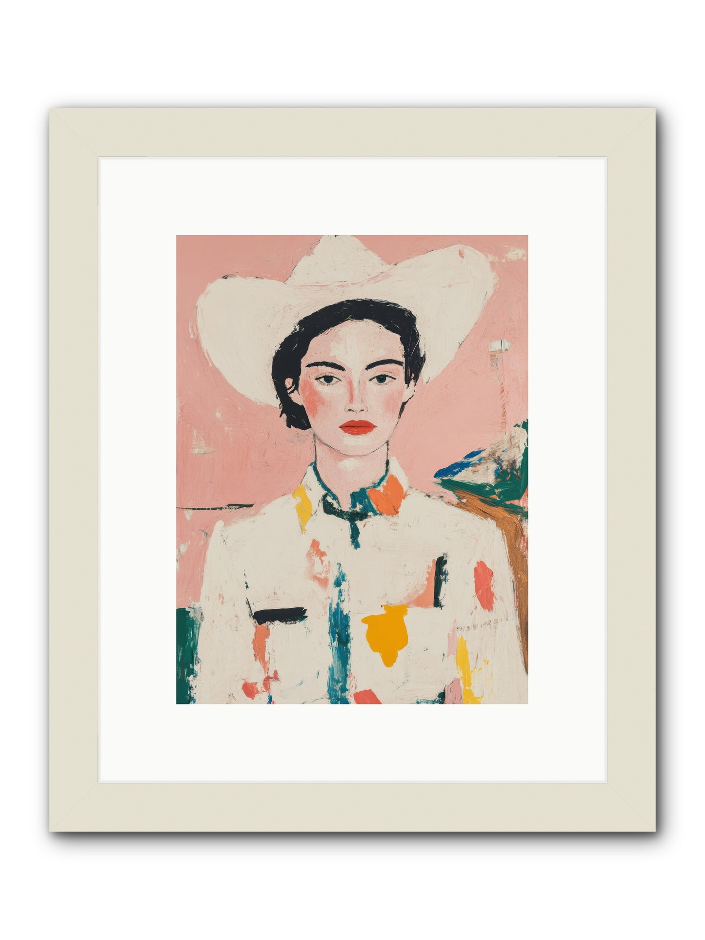 Trail Boss -- Framed Print - White 9x12