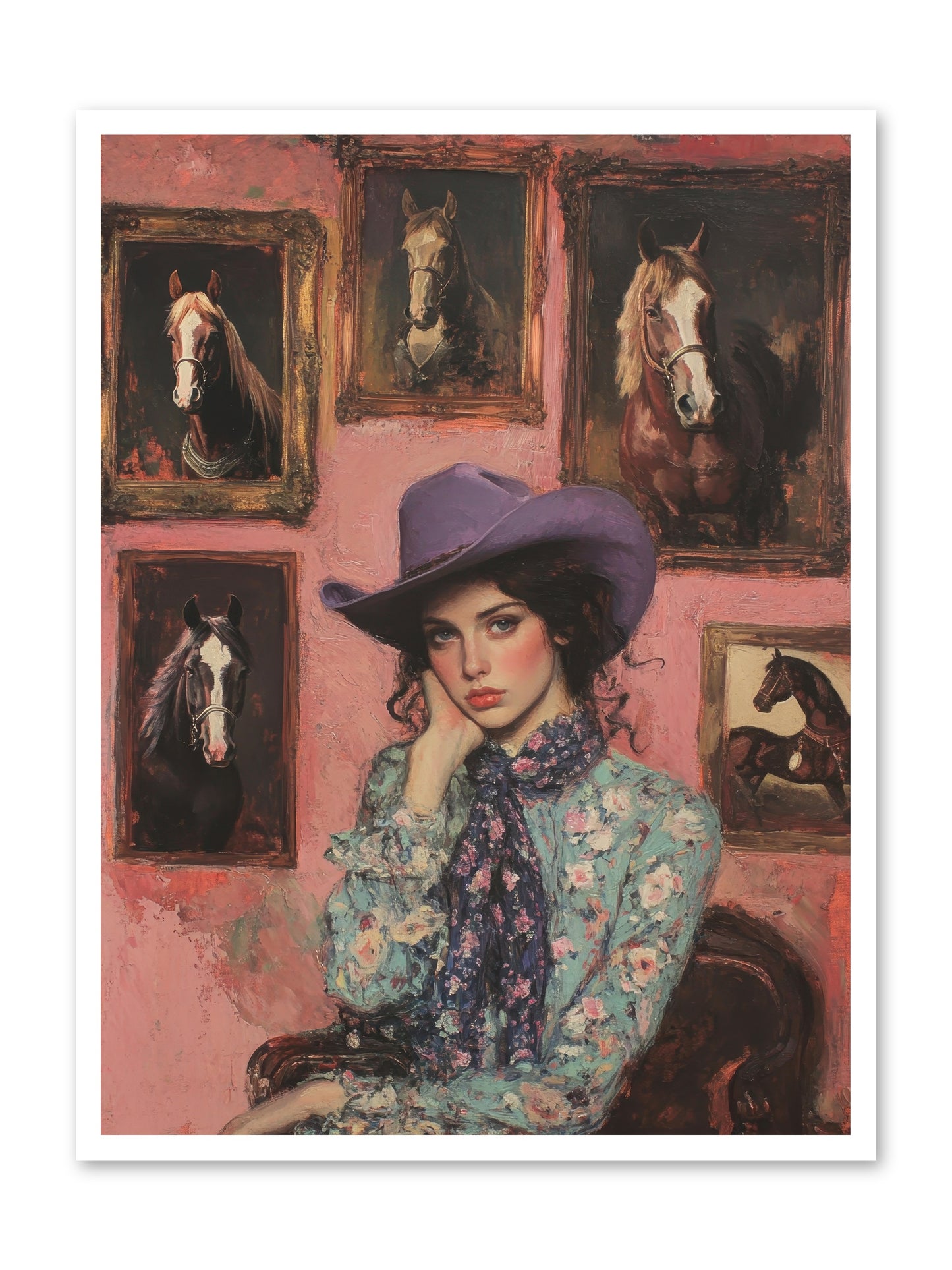 Trail Boss Tess -- Loose Canvas Print 30x40