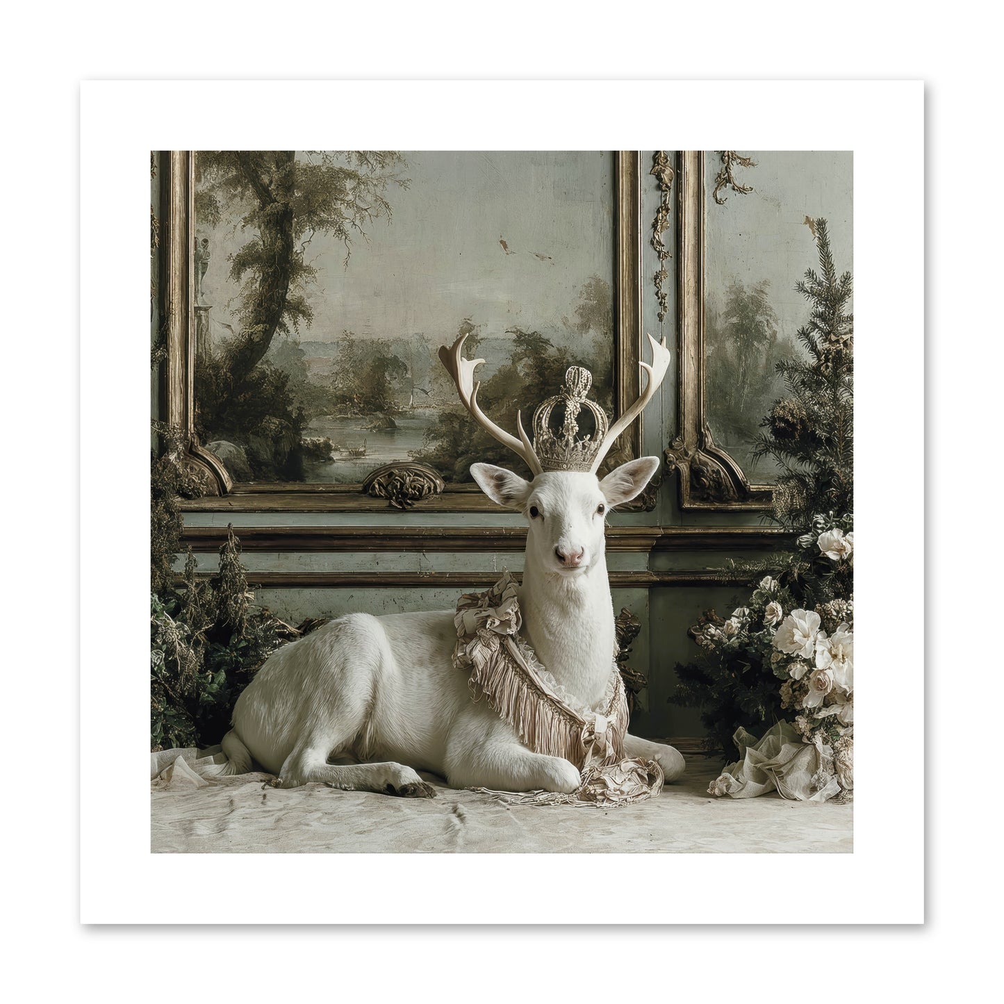 Tranquil In Tinsel & Frost -- Paper Print 10x10