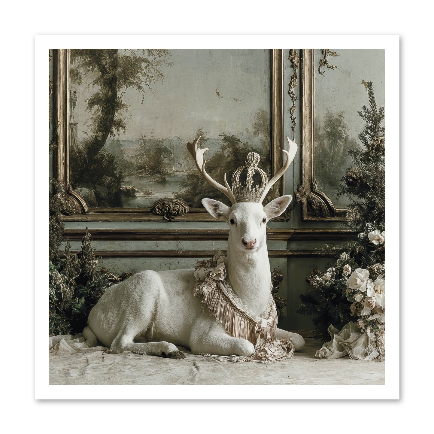 Tranquil In Tinsel & Frost -- Paper Print 24x24
