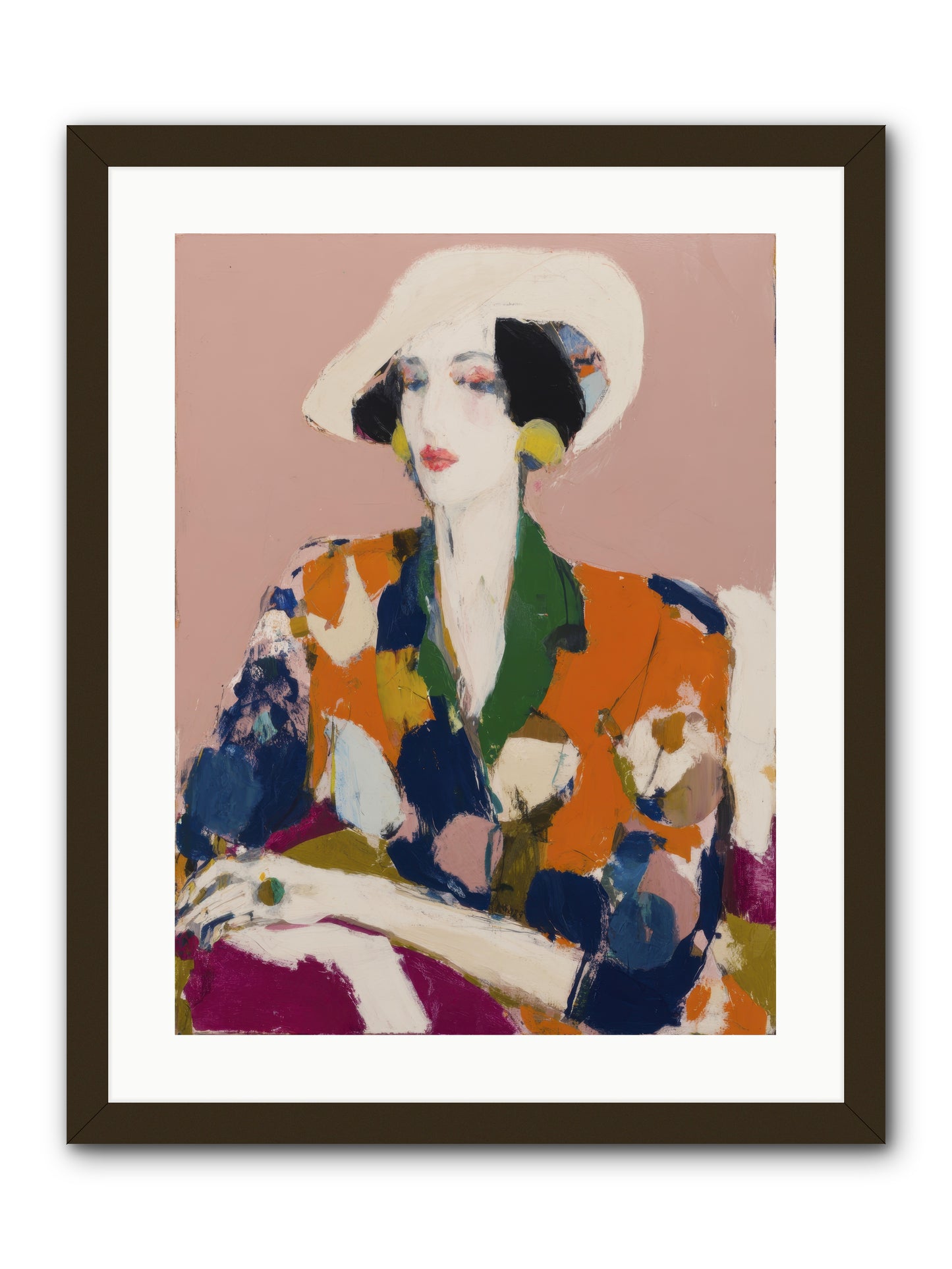 Traveler Between Seasons -- Framed Print - Black 18x24