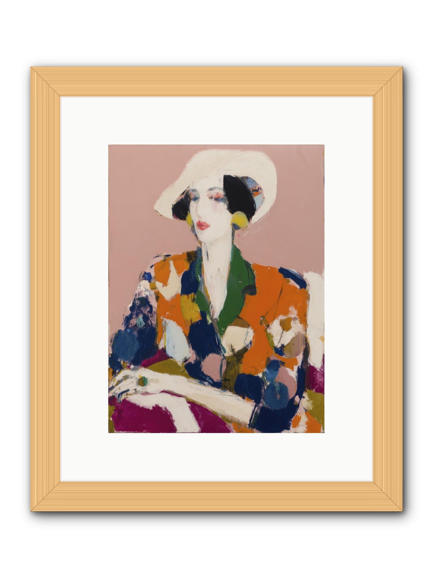 Traveler Between Seasons -- Framed Print - Natural 9x12
