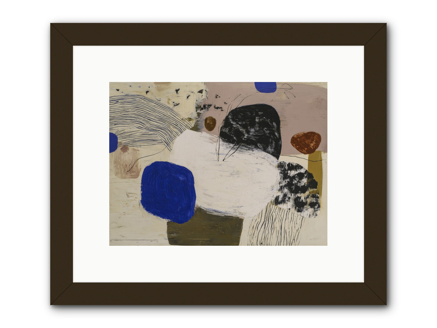 Traveling -- Framed Print - Black 12x9