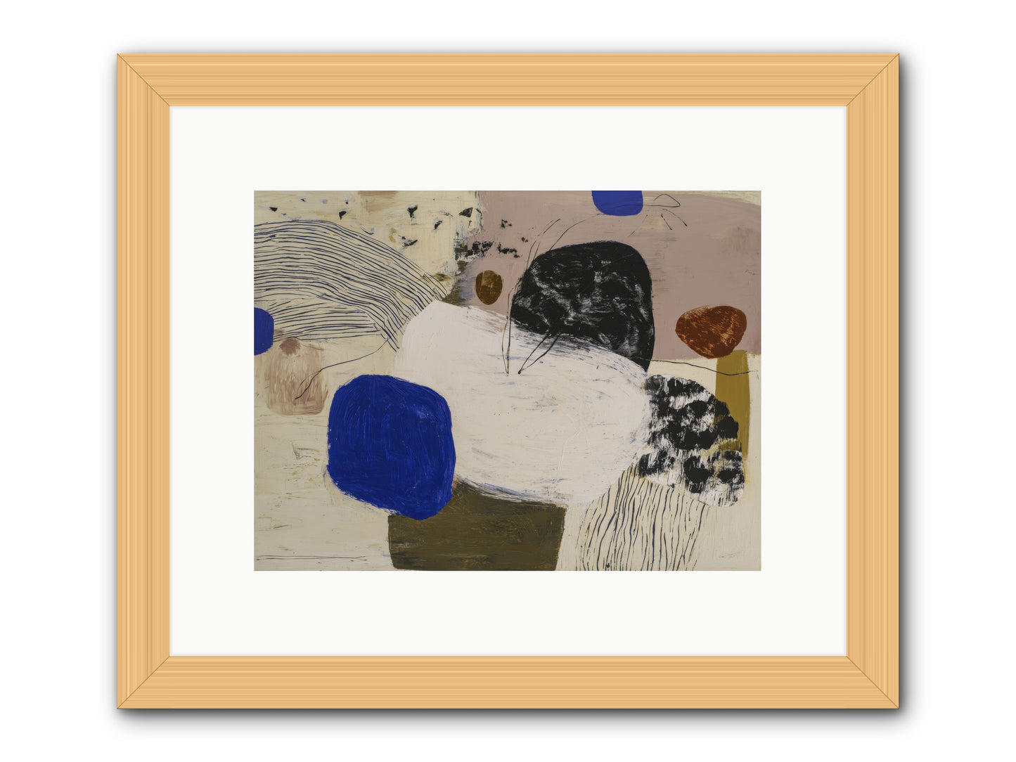 Traveling -- Framed Print - Natural 12x9