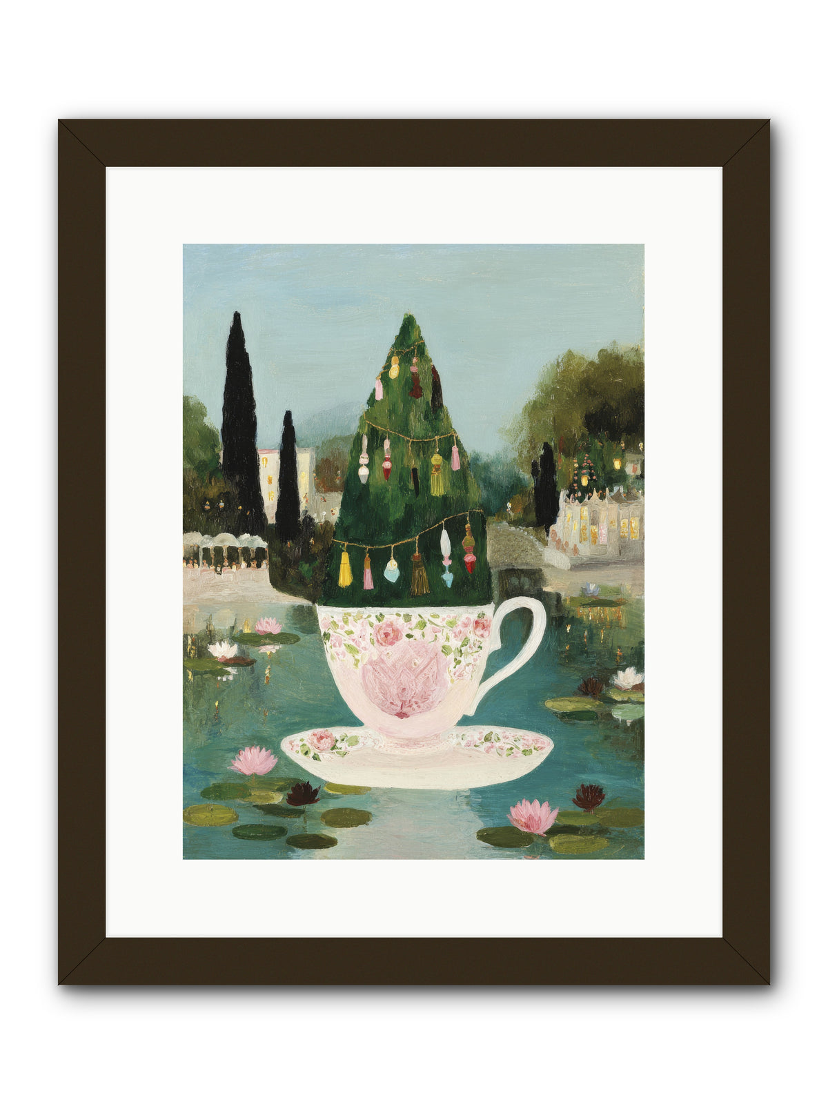 Treasure In Porcelain -- Framed Print - Black 12x16