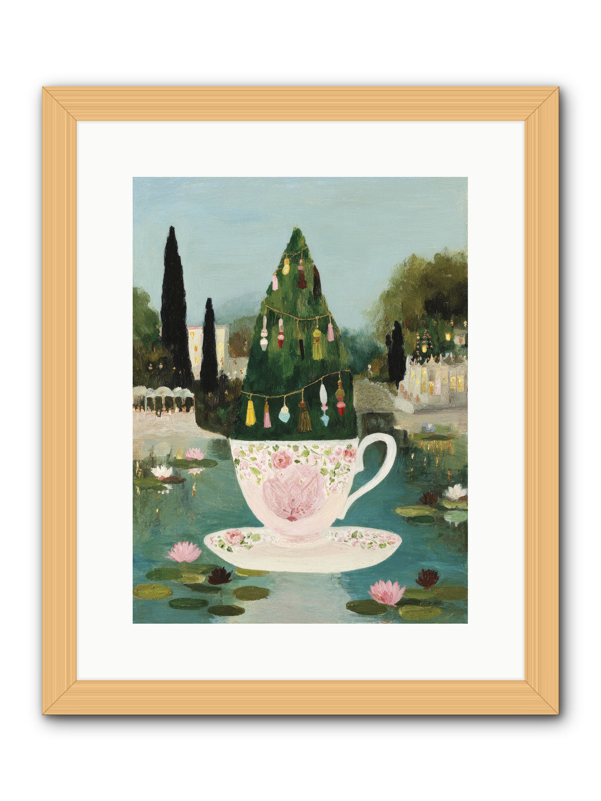 Treasure In Porcelain -- Framed Print - Natural 12x16