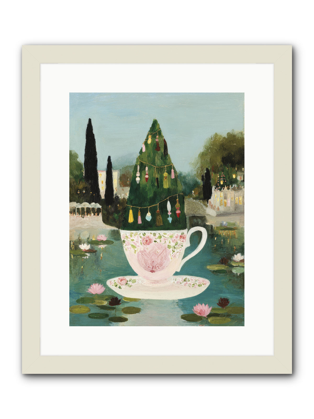 Treasure In Porcelain -- Framed Print - White 12x16