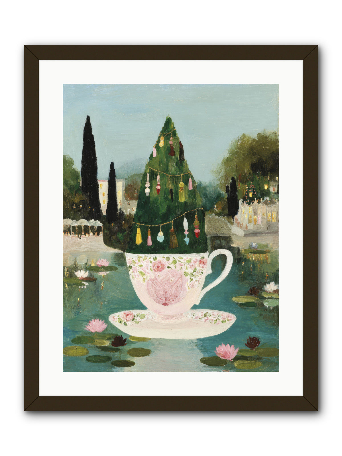 Treasure In Porcelain -- Framed Print - Black 18x24