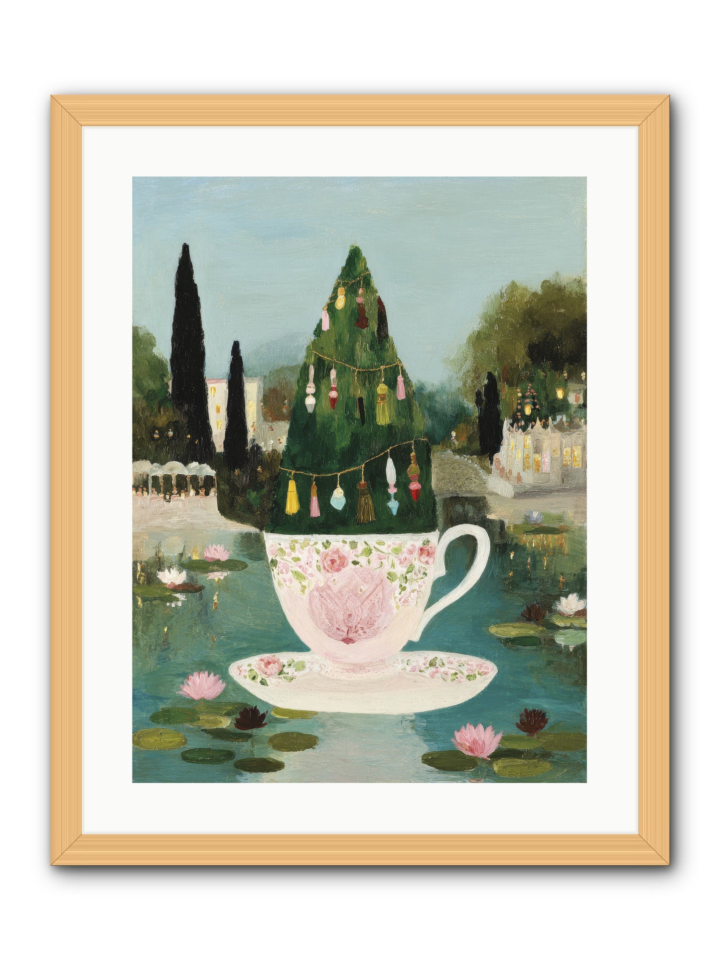 Treasure In Porcelain -- Framed Print - Natural 18x24