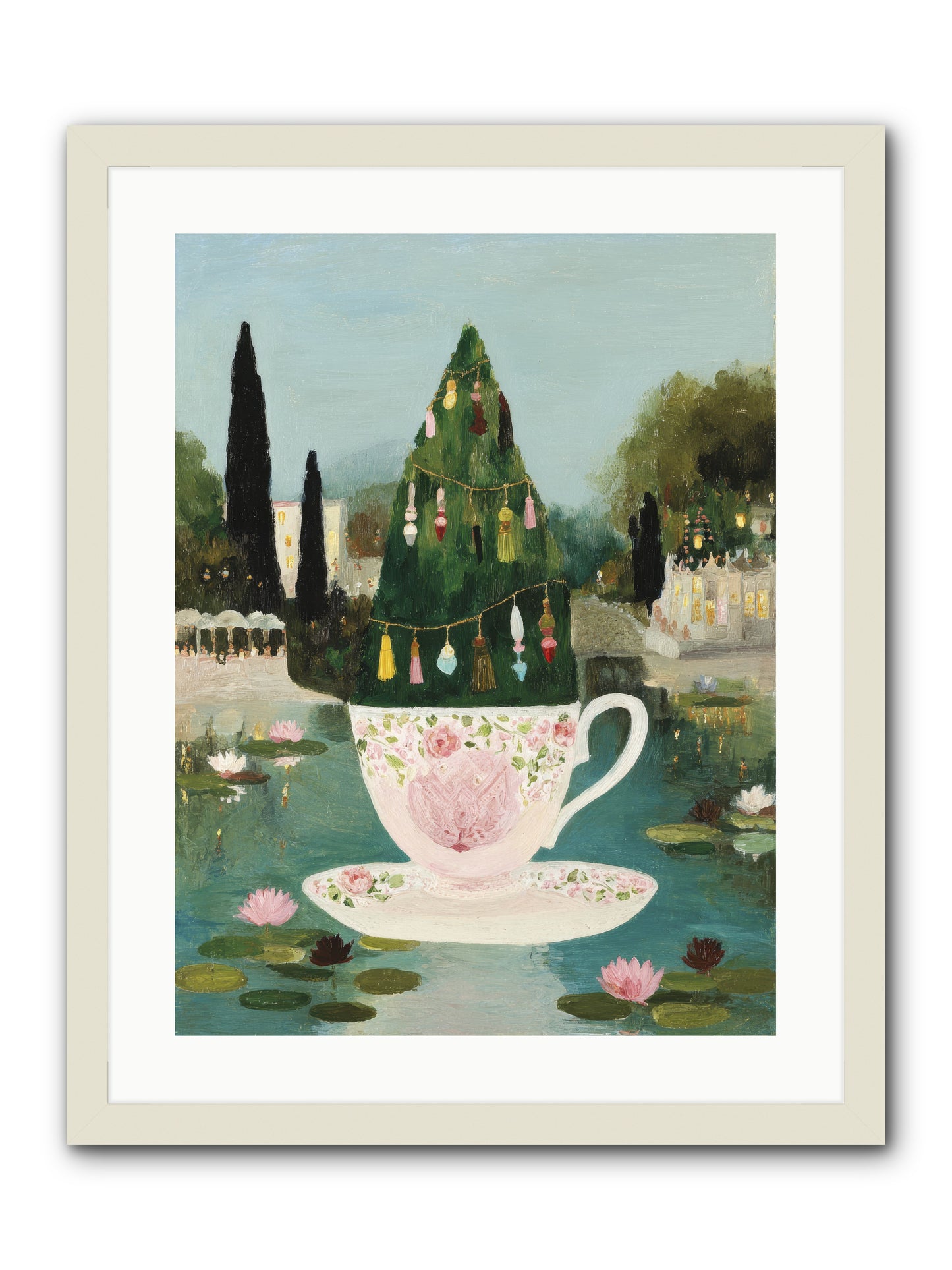 Treasure In Porcelain -- Framed Print - White 18x24