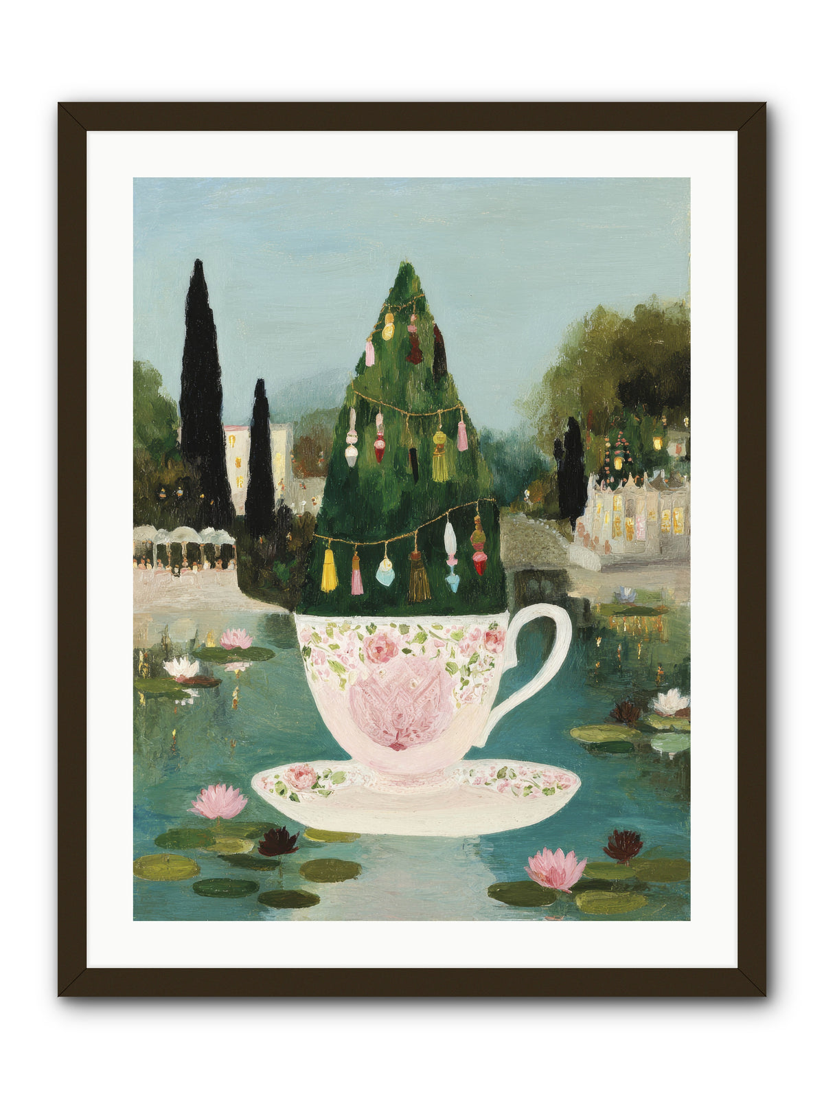 Treasure In Porcelain -- Framed Print - Black 24x32