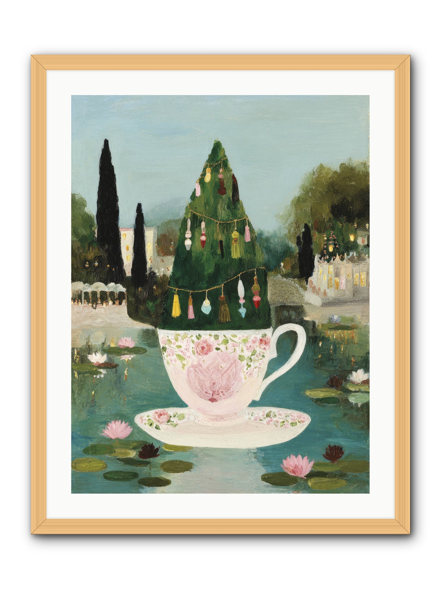 Treasure In Porcelain -- Framed Print - Natural 24x32