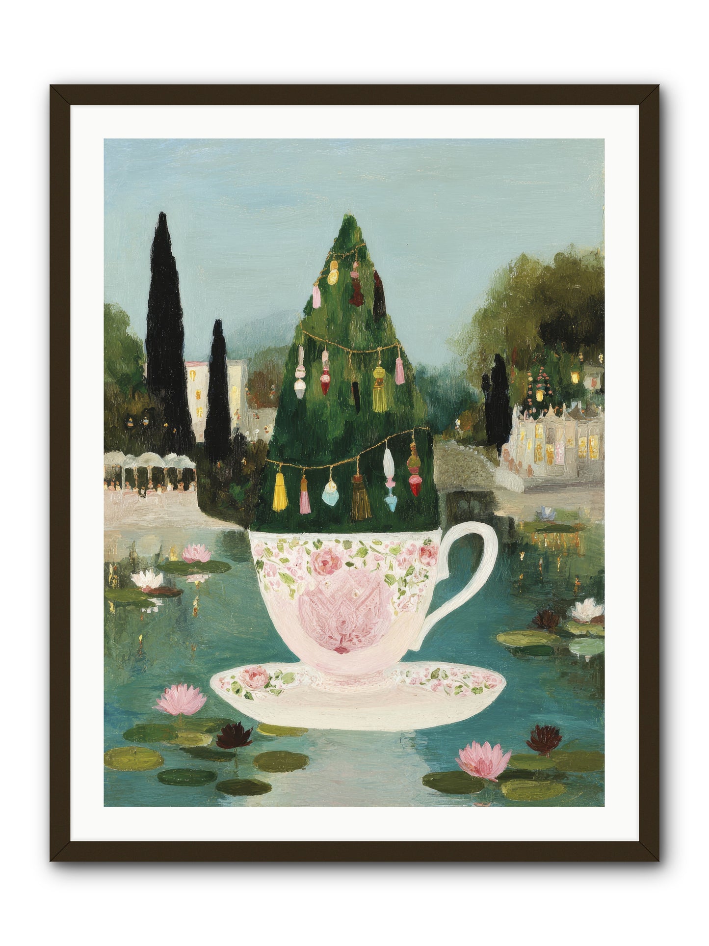 Treasure In Porcelain -- Framed Print - Black 30x40