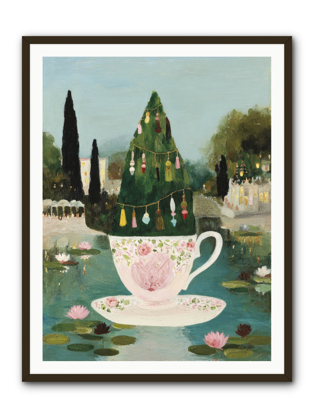 Treasure In Porcelain -- Framed Print - Black 36x48