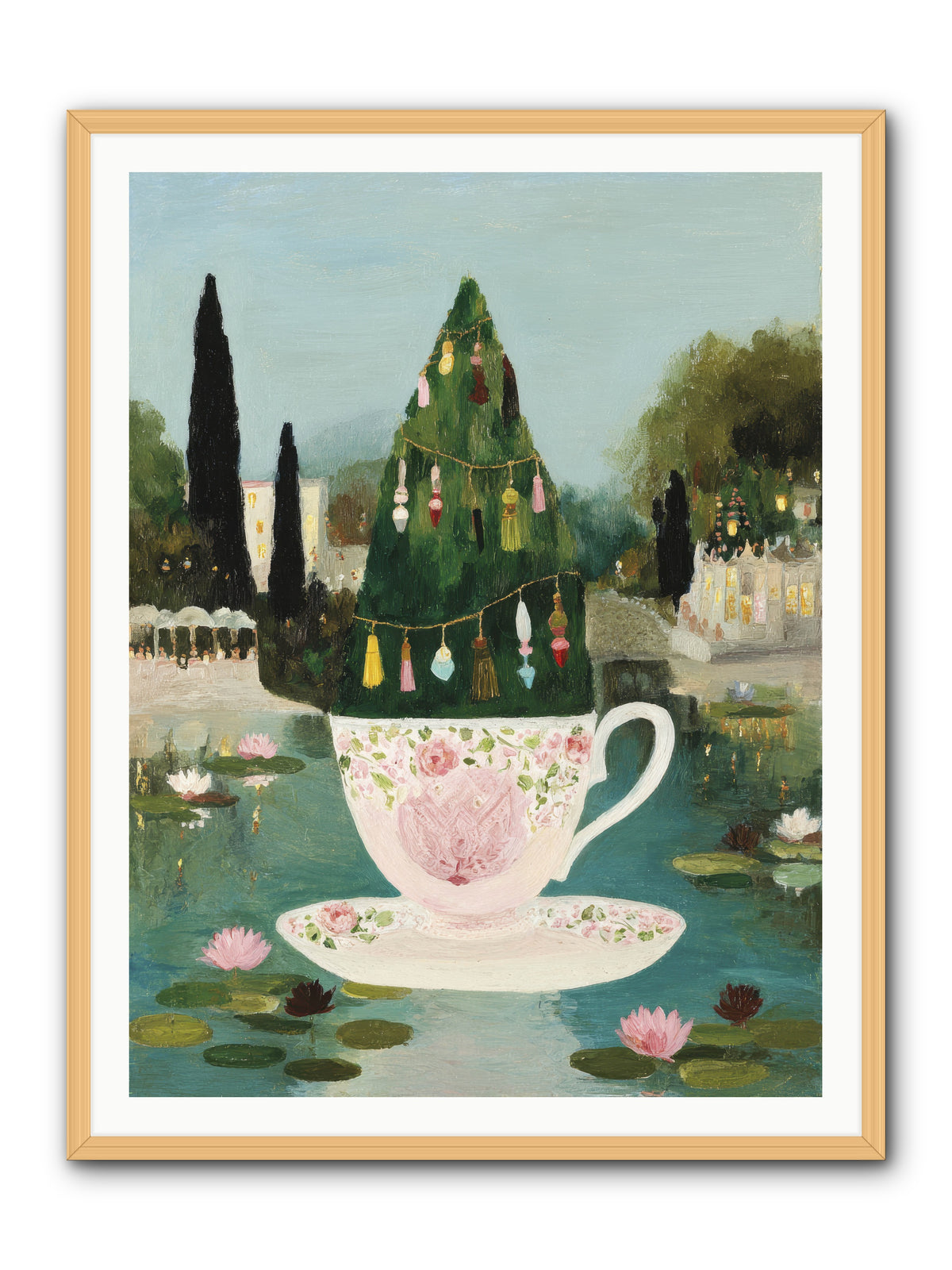 Treasure In Porcelain -- Framed Print - Natural 36x48